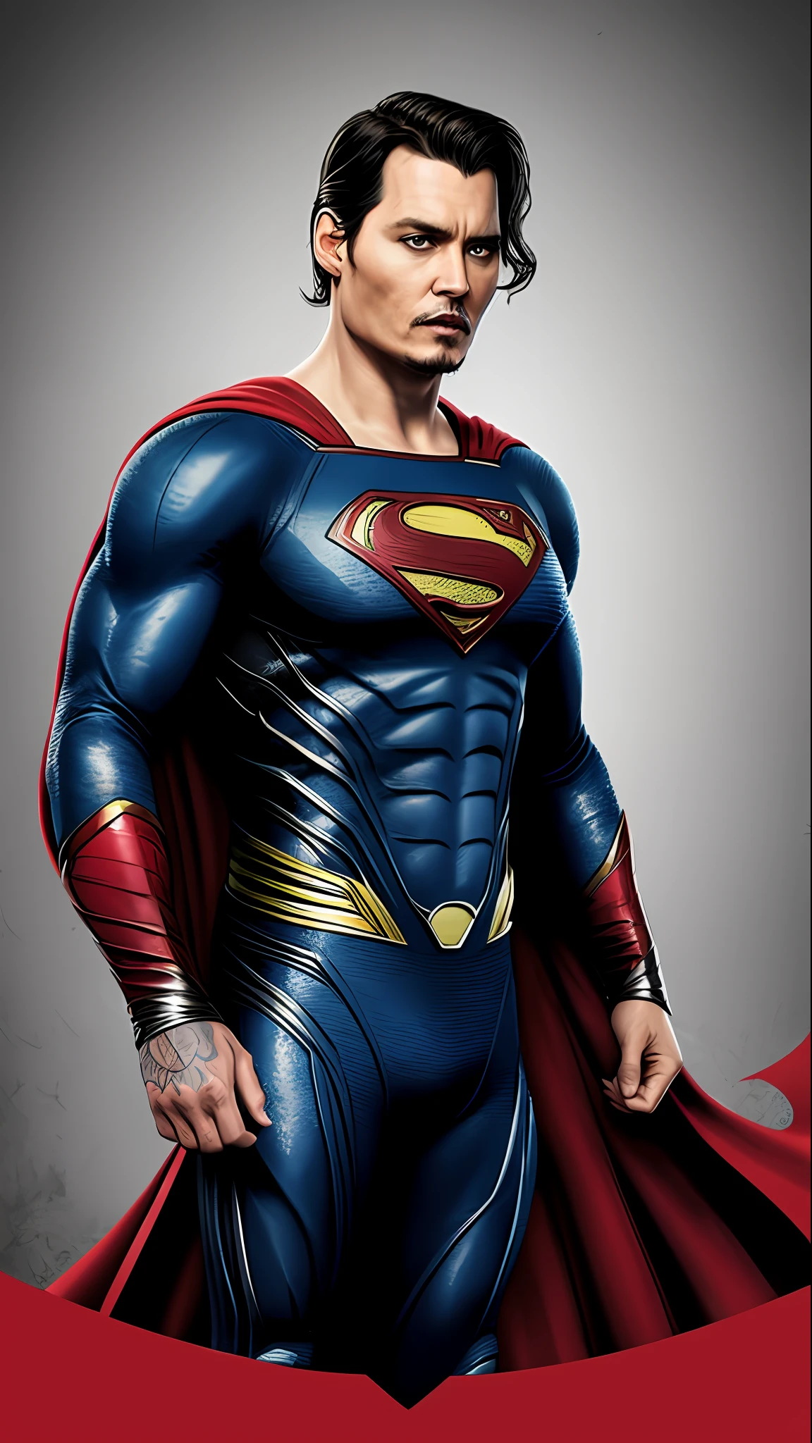 Johnny Depp, Superman DC Superhero, Arte Digital.