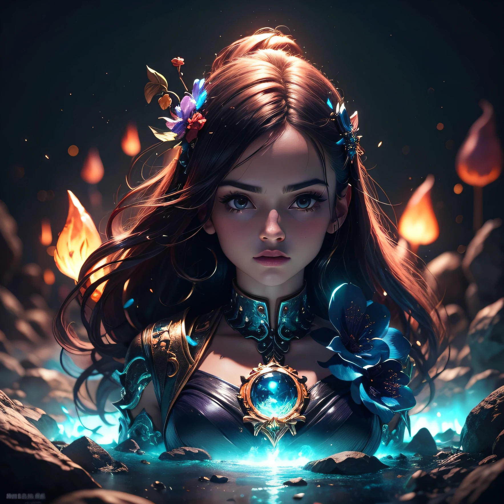 1 girl, melhor qualidade, master part, extremely high-resolution, [Purple|Fractius|verde], roupa de estudante de escola de magia, hair accessory, colar, joias, beautiful face, Ansioso, whole body view, Realistic, Ao ar livre, Modern Square, Two-tone lighting, (pele de alto detalhe: 1.2), 8k UHD, DSLR, luz suave, alta qualidade, volumetric light, candid, fotografia, extremely high-resolution, 4k, 8k, desfoque de fundo