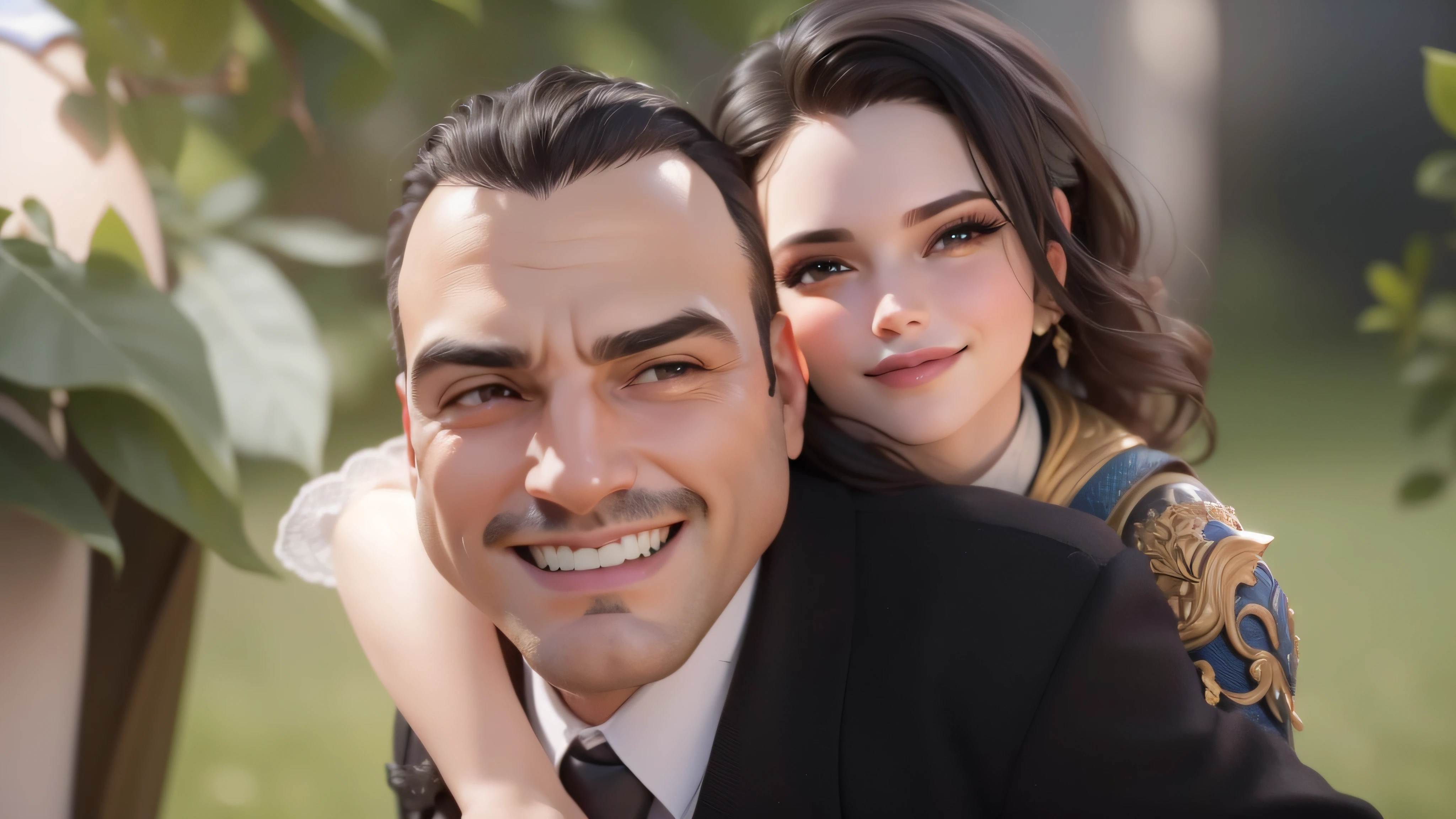 casal homem e mulher, ((Melhor Qualidade, 8K, Obra-Prima: 1.3)),