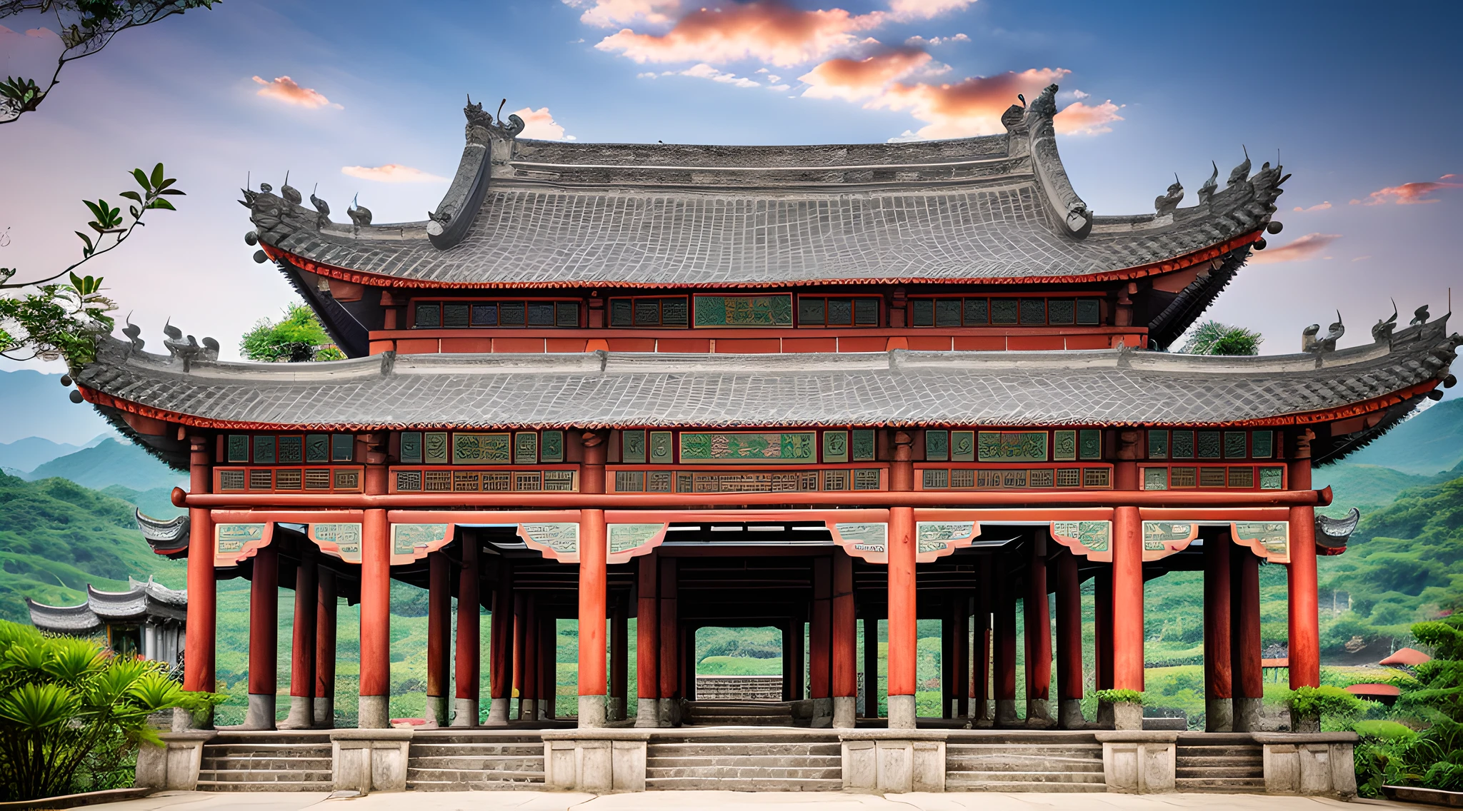 Guangxi Hechi landscape is a world