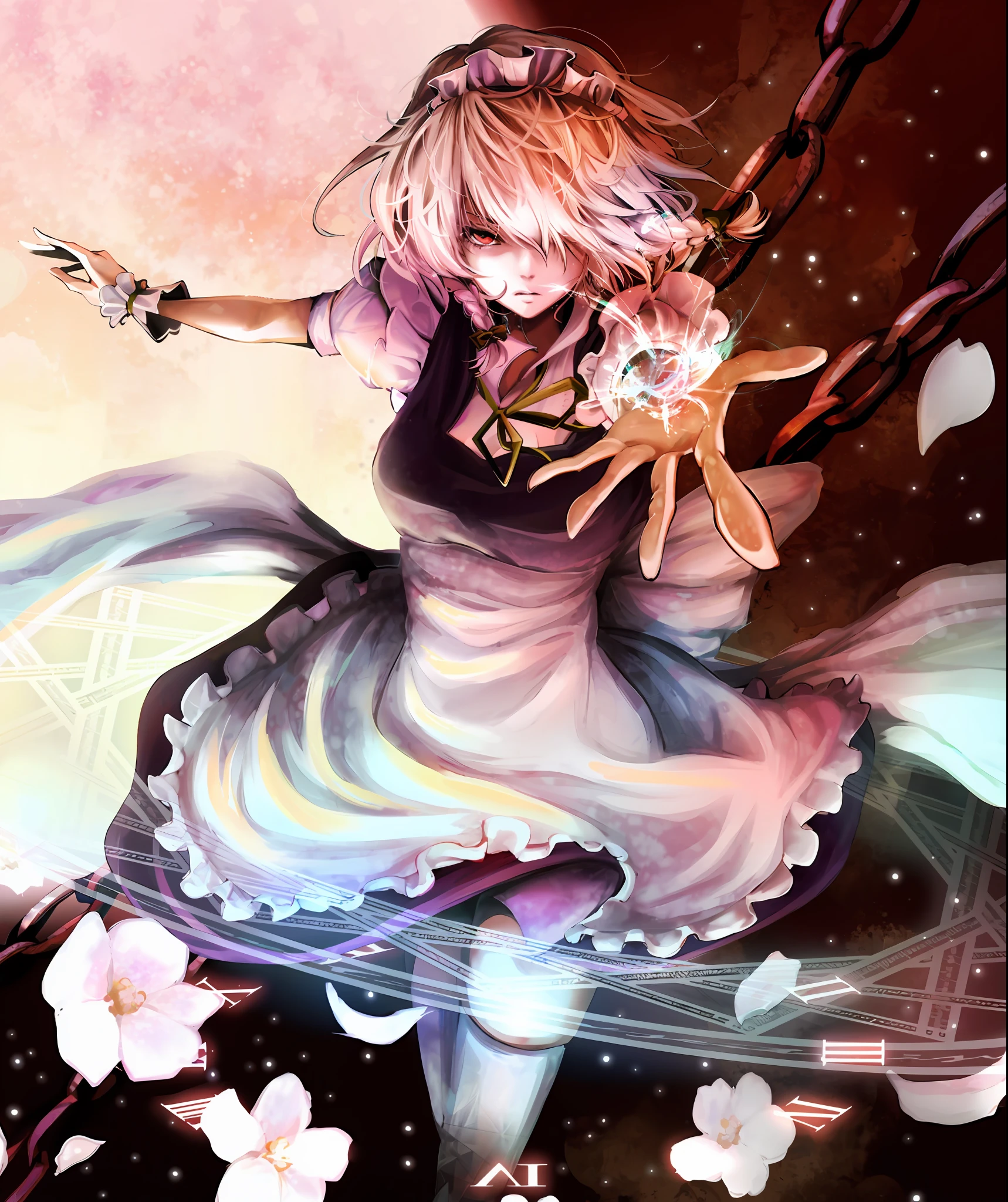 (Masterpiece : 1,8), 64k quality, final fantasy artwork concept, detailed manga eyes, detailed hair, detailed clothes, detailed body, cleaner designs, detailed face pronounced, shiny objects like jewels, see creases on clothes, more coherent clothing, more rounded eyes transparent liquid globular, more colors, more coherent clothing , correct the features of the clothes, better eyes contour, better shoulders, really colorful, coarser line, black line, finishing . (coarser line) (black line) (homogeneous rendering: 1.3)