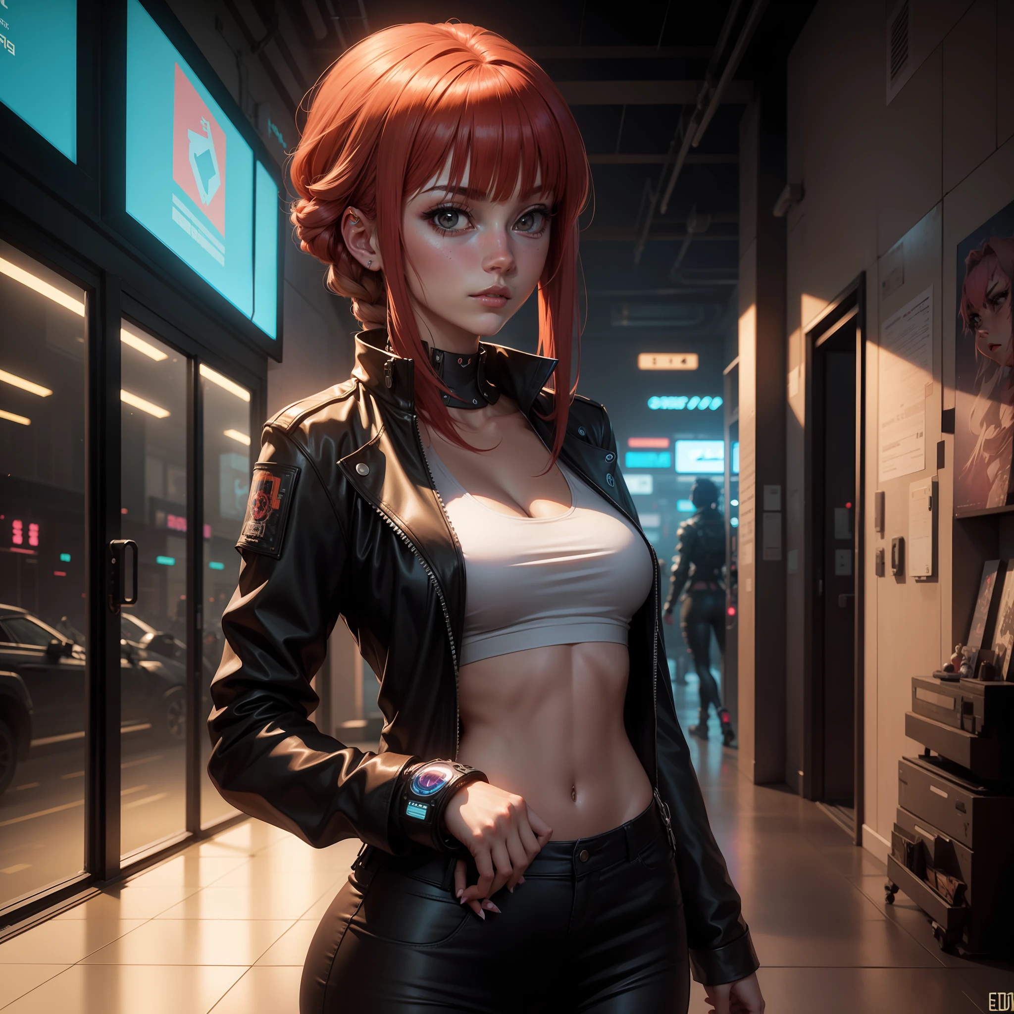 Lucy Anime Cyberpunk Edgerunners, peitudagostosa,, cabelo curto, 4k