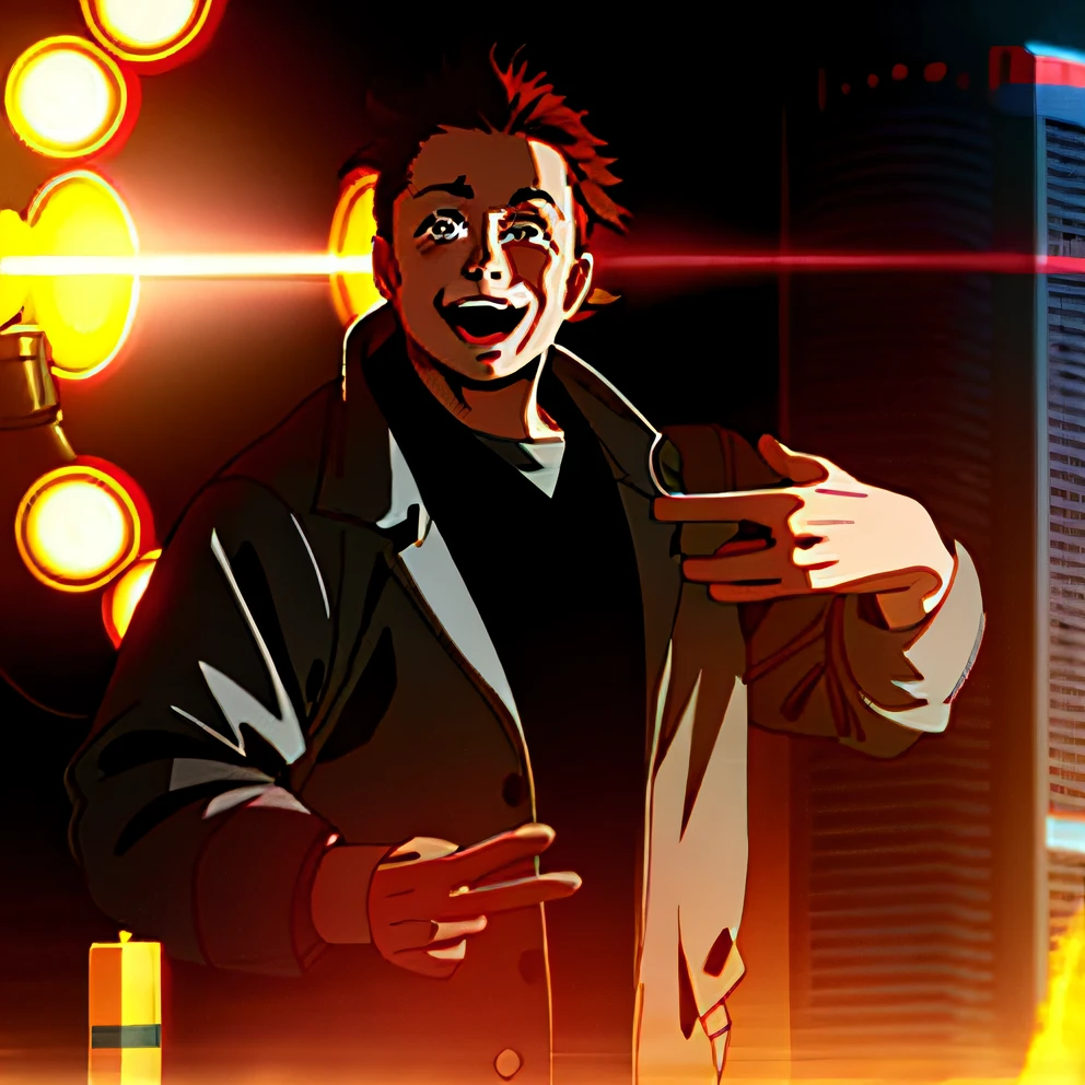 cbzbb , elon musk ,charachter ,cute, little, beautiful, devian art, trending artstation, digital art, detailed, cute, realistic, humanoide, character, tiny,cinematic sho ,cinematic lights,elon musk,looks happy