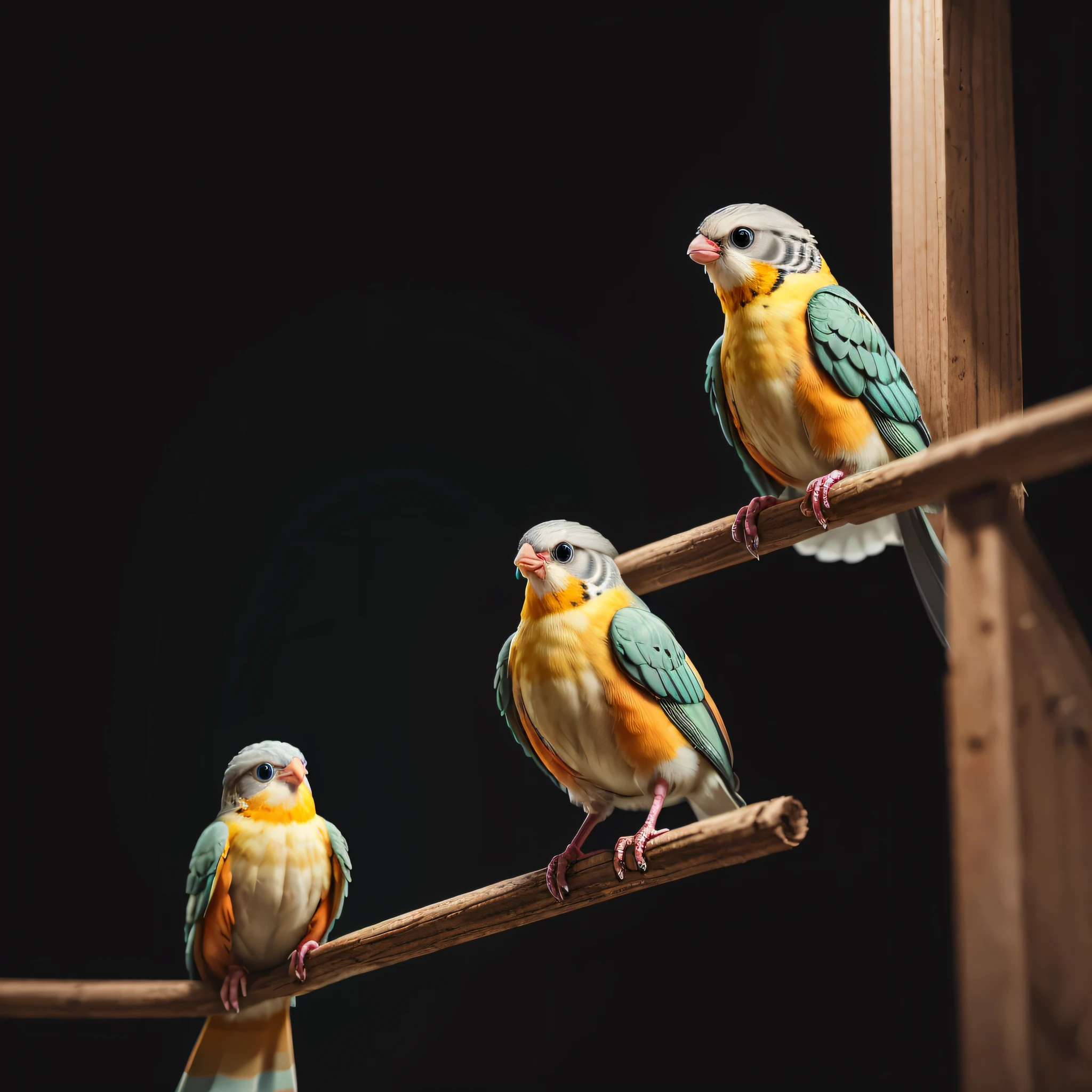 friendly and charismatic Cockatiel character involved in an everyday activity, animal influencer, animals banner, Generative AI --auto