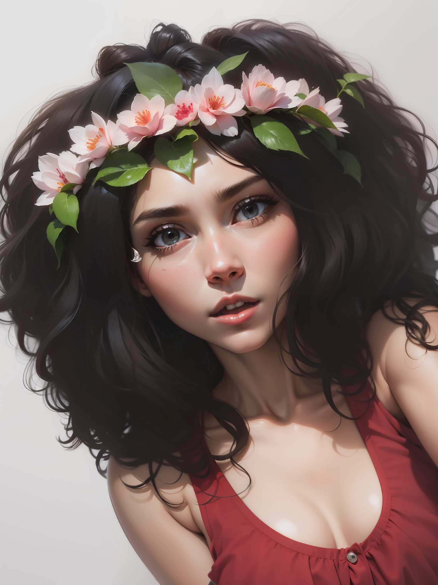 Fix the angle of the image so that the face is straight and the photo is not cropped