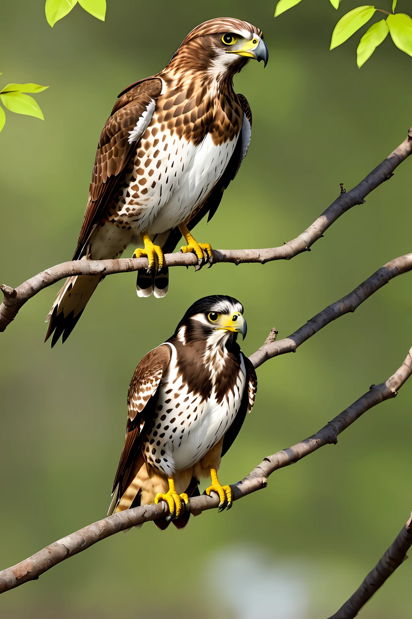 Falcon on branch