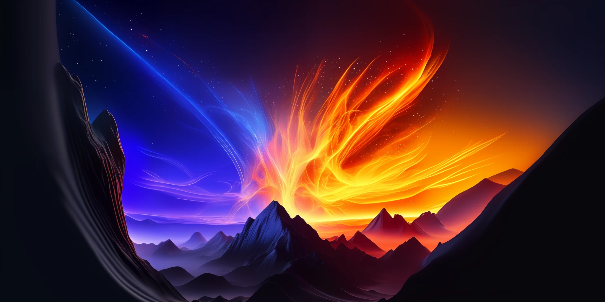 Colorful icy volcanic landscape，Bright sky, amazing wallpapers, Beautiful wallpaper, Beautiful art UHD 4 K, Magnificent background, 8K HD wallpaper, 8 k hd wallpaper, wallpaper hd, 8K stunning artwork, wallpaper hd, Wallpaper 4k, wallpaper 4 k, 8K HD wallpaper digital art, 4K HD wallpapers very detailed, colorful fire