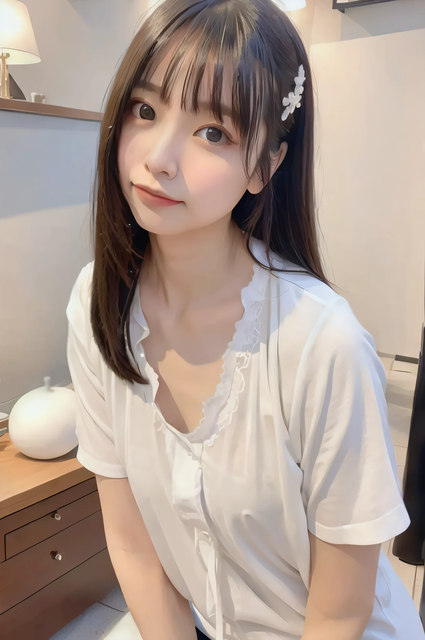 natta,(early evening),(tag:1.8)、夏天,bathroom,(naturey:1.9),1girl in,full bodyesbian,A dark-haired,Very long hair,show the grinps, warm light,warm light,Bring your chest together,光线追踪、lighting like a movie、(Raw foto:1.2)、(Photorealsitic:1.4)、absurderes、incredibly absurdness、huge filesize、ultra-detailliert、hight resolution、ighly detailed、top-quality、​masterpiece、illustratio、extremely delicate and beautiful、A highly detailed、CG、Unity、8k wallpaper、astonishing、finely detail、​masterpiece、top-quality、pureerosface_v1、ulzzang-6500-v1.1、Underwear、A sexy