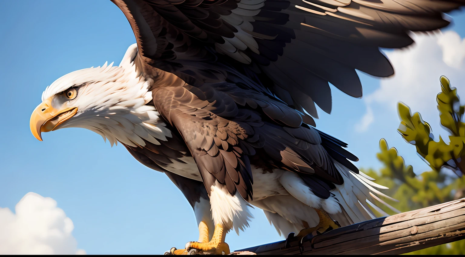 imagine a southern bald eagle 8k --auto