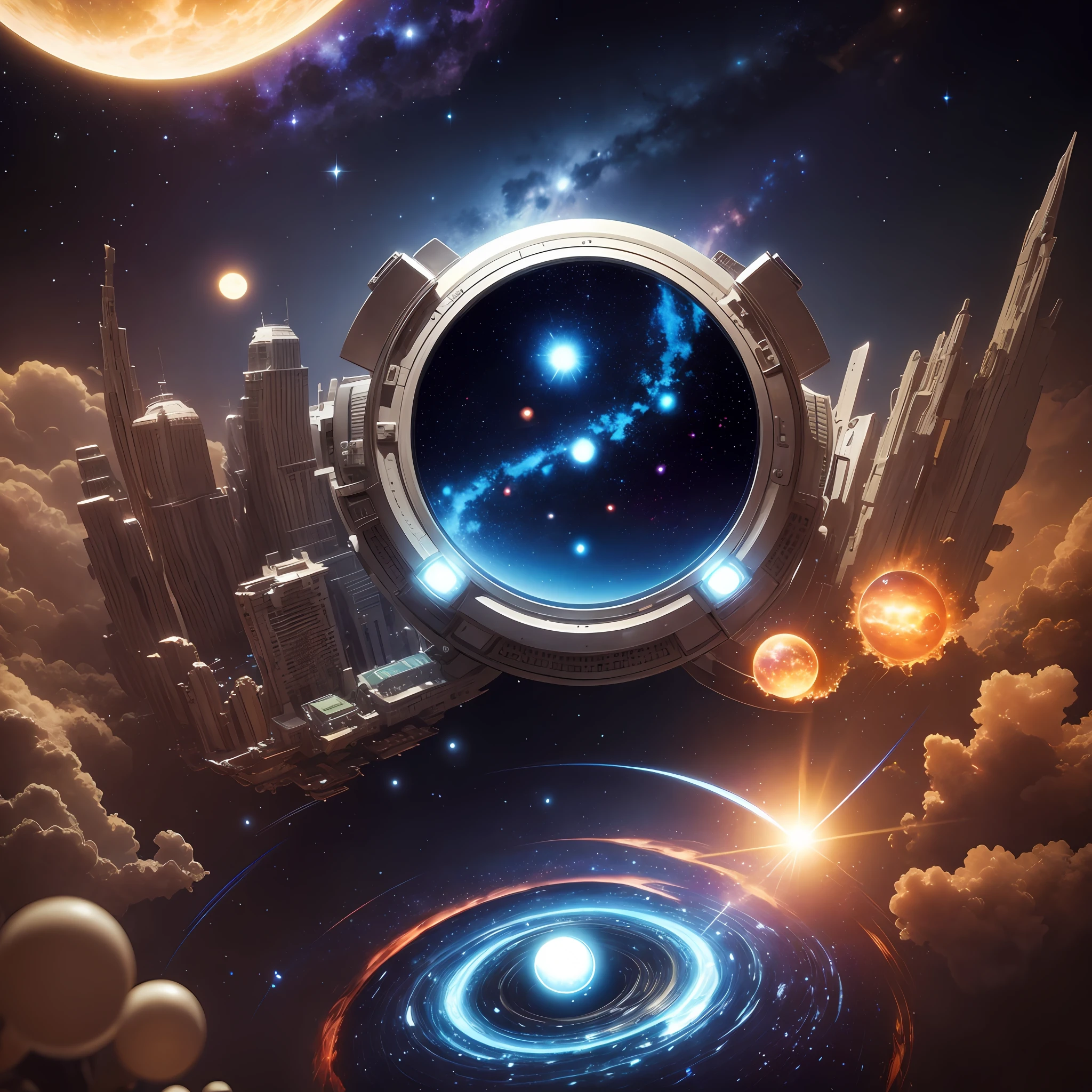 kosmos、Colonies in the galaxy、Eyes from the Sun、Many spaceships are coming and going。 --auto