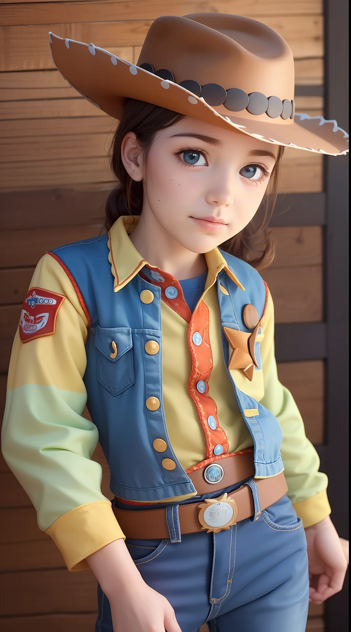 Toy Story, Cowboy hat, perfect eyes, no eyelash, cute Woody Cowboy Toy Story by Pixar funko big head