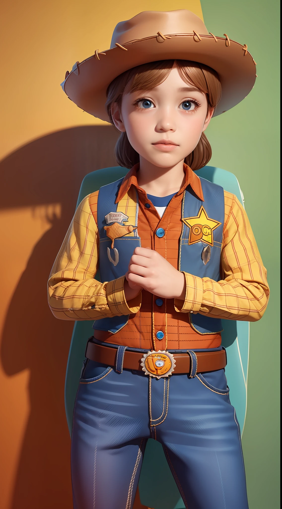 Toy Story, Cowboy hat, perfect eyes, no eyelash, cute Woody Cowboy Toy Story by Pixar funko big head