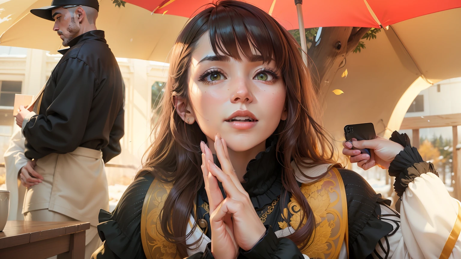 Masterpiece, best quality, high quality, highly detailed CG unity 8k wallpaper beautiful landscape oil painting, award winning photography, bokeh, depth of field, HDR, bloom, chromatic aberration, photorealism, highly detailed, trending on artstation, on CGsociety Trending, intricate, high detail, dramatic, midjourney art and masterpiece, best quality, high quality, extremely detailed CG unity 8k wallpaper lush summer landscape with rolling green hills stretching towards the horizon, dotted with pink, yellow wildflowers, and purples, volumetric lighting and masterpiece, best quality, high quality, extremely detailed CG unity 8k wallpapers serene autumn landscape surrounded by trees in shades of golden yellow, fiery red and burnt orange. The crisp air is laced with the sweet aroma of fallen leaves and wood smoke. The ground is covered with a golden foliage that rustles underfoot. In the distance a golden mountain rises, volumetric lighting and a masterpiece, best quality, high quality, extremely detailed CG unity 8k wallpaper breathtaking winter landscape covered in a golden mantle creating a glittering A world of glowing white and gold. Tall evergreen trees are tall and proud, their branches are crushed by heavy snow, volumetric lighting and masterpiece, best quality, high quality, extremely detailed CG unity 8k wallpaper a vibrant spring landscape full of new life and colors. Rolling hills covered in a green carpet, dotted with delicate wildflowers in shades of pink, purple and yellow, stereoscopic lighting --auto