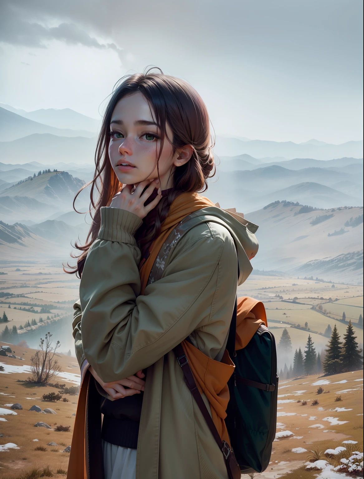 Masterpiece, best quality, high quality, highly detailed CG unity 8k wallpaper beautiful landscape oil painting, award winning photography, bokeh, depth of field, HDR, bloom, chromatic aberration, photorealism, highly detailed, trending on artstation, on CGsociety Trending, intricate, high detail, dramatic, midjourney art and masterpiece, best quality, high quality, extremely detailed CG unity 8k wallpaper lush summer landscape with rolling green hills stretching towards the horizon, dotted with pink, yellow wildflowers, and purples, volumetric lighting and masterpiece, best quality, high quality, extremely detailed CG unity 8k wallpapers serene autumn landscape surrounded by trees in shades of golden yellow, fiery red and burnt orange. The crisp air is laced with the sweet aroma of fallen leaves and wood smoke. The ground is covered with a golden foliage that rustles underfoot. In the distance a golden mountain rises, volumetric lighting and a masterpiece, best quality, high quality, extremely detailed CG unity 8k wallpaper breathtaking winter landscape covered in a golden mantle creating a glittering A world of glowing white and gold. Tall evergreen trees are tall and proud, their branches are crushed by heavy snow, volumetric lighting and masterpiece, best quality, high quality, extremely detailed CG unity 8k wallpaper a vibrant spring landscape full of new life and colors. Rolling hills covered in a green carpet, dotted with delicate wildflowers in shades of pink, purple and yellow, stereoscopic lighting --auto