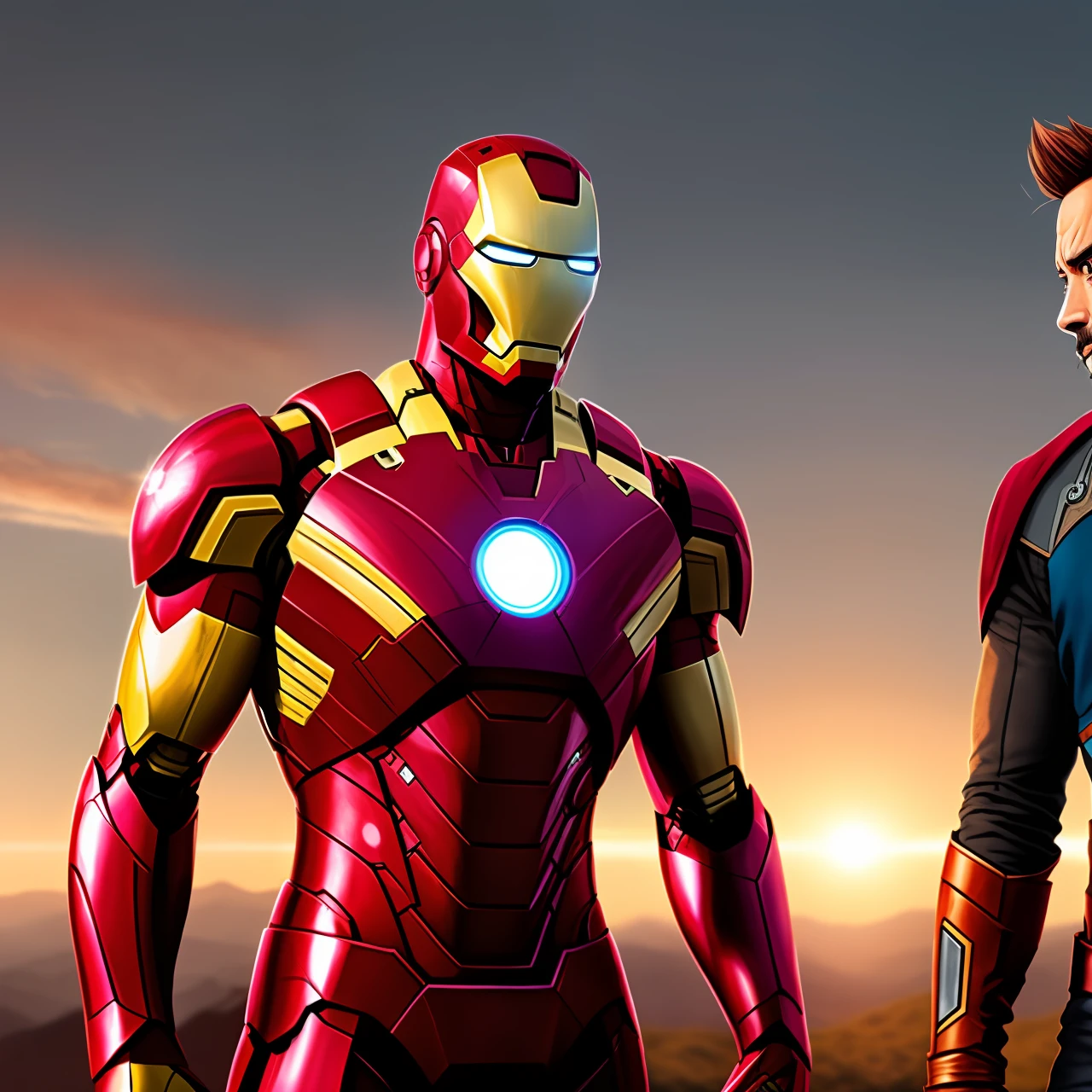 Kakarot and Iron Man
