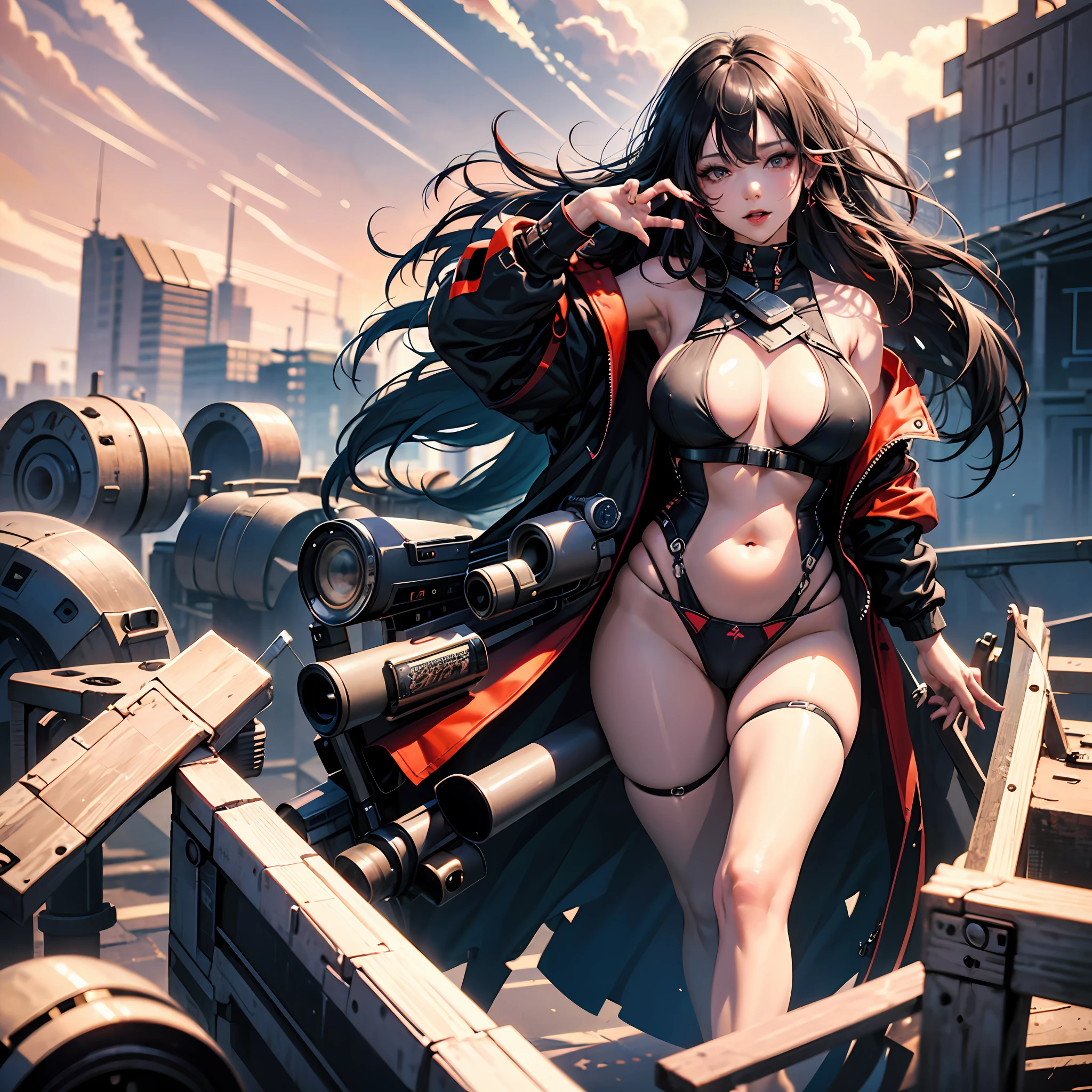 8K, super high picture quality, real person, very delicate face, all in camera, girl, plump, long black hair, huge drooping breasts, legs open, white transparent Thong, sexual arousal, tongue sticking out, sexual expression, lascivious expression, vaginal dilapidation, shiny skin. --auto