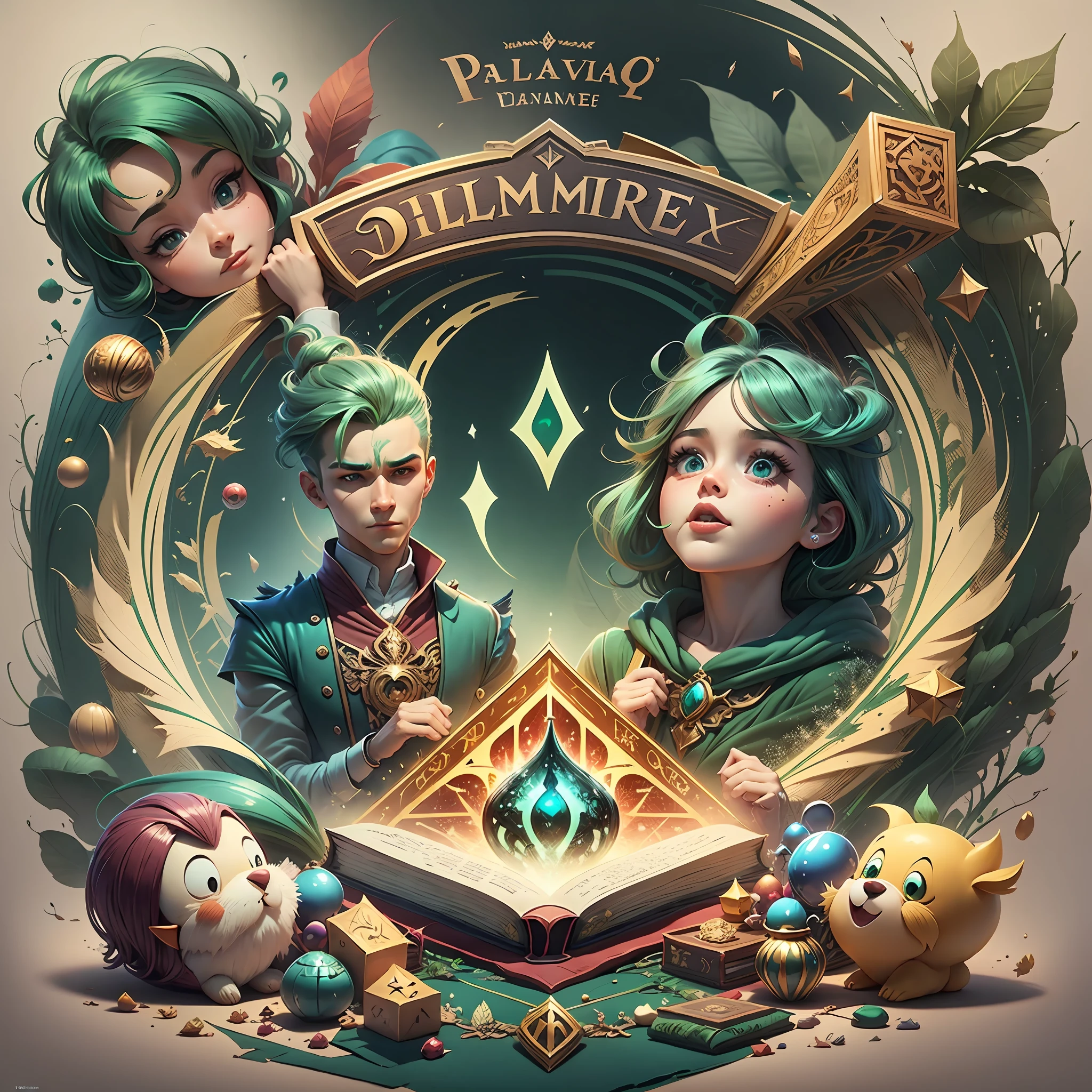 Elementos da Logo:

Nome do jogo: O nome "Academia Aventura" deve ser escrito em fonte ousada, with a style that refers to school and knowledge. A palavra "Academia" pode estar em destaque, enquanto "Aventura" aparece logo abaixo em um tamanho menor, but still readable.

Icon or symbol: Ao lado ou acima do nome, Include an icon or symbol that represents the hero's journey and the magic of the academy. Pode ser um livro aberto com um feixe de luz saindo dele, simbolizando o conhecimento sendo revelado. Ou, It may be a scroll wrapped with a magical emblem, suggesting that the player is about to embark on a magical journey of learning.

Paleta de cores: Use uma paleta de cores vibrantes e alegres, com tons de azul, verde, amarelo e rosa. Colors should convey the idea of fun, aventura e aprendizado.

Artistic style: Opt for an artistic style that combines cartoon elements with a touch of magical details. A logo deve ser atraente e cativante, Attracting both children and adults.

Fundo: If possible, Create a subtle outline or frame around the logo to give a sense of cohesion and unity.

The logo should be easily adaptable to different sizes, as it will be used in the vignette and other platforms for promoting the game.

Remember that a logo is a visual representation of your game, portanto, It's important to work with a talented graphic designer to create detailed, professional artwork. This description is just an initial idea to inspire the creative process.