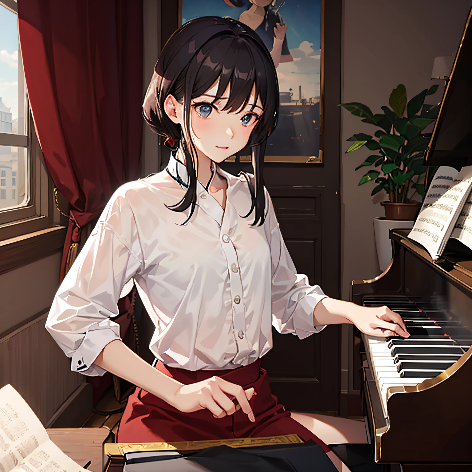 Victor is my piano teacher。He didn't just want to teach me the piano,Sometimes I take control of my daily life。 Just because I'm blind,Inconvenience of life。 Until one day,I suddenly regained my sight,That's when I found out,Victor, In France, Gaul has always referred to himself as white,It turned out to be a black man! This is unthinkable,Such a man who calls himself a gentleman,There is a tendency to be naked,Every time you give me a lesson,He would deliberately strip naked,Glued to my body,Teach me to play the piano by hand,I looked at its ugly appearance,The whole body was shaking。 more,She stole a change of clothes from my room,Turn otherwise serious clothes into erotic clothes,Translucent silk fabric。 I can't imagine,We were together like this for more than a month! --auto