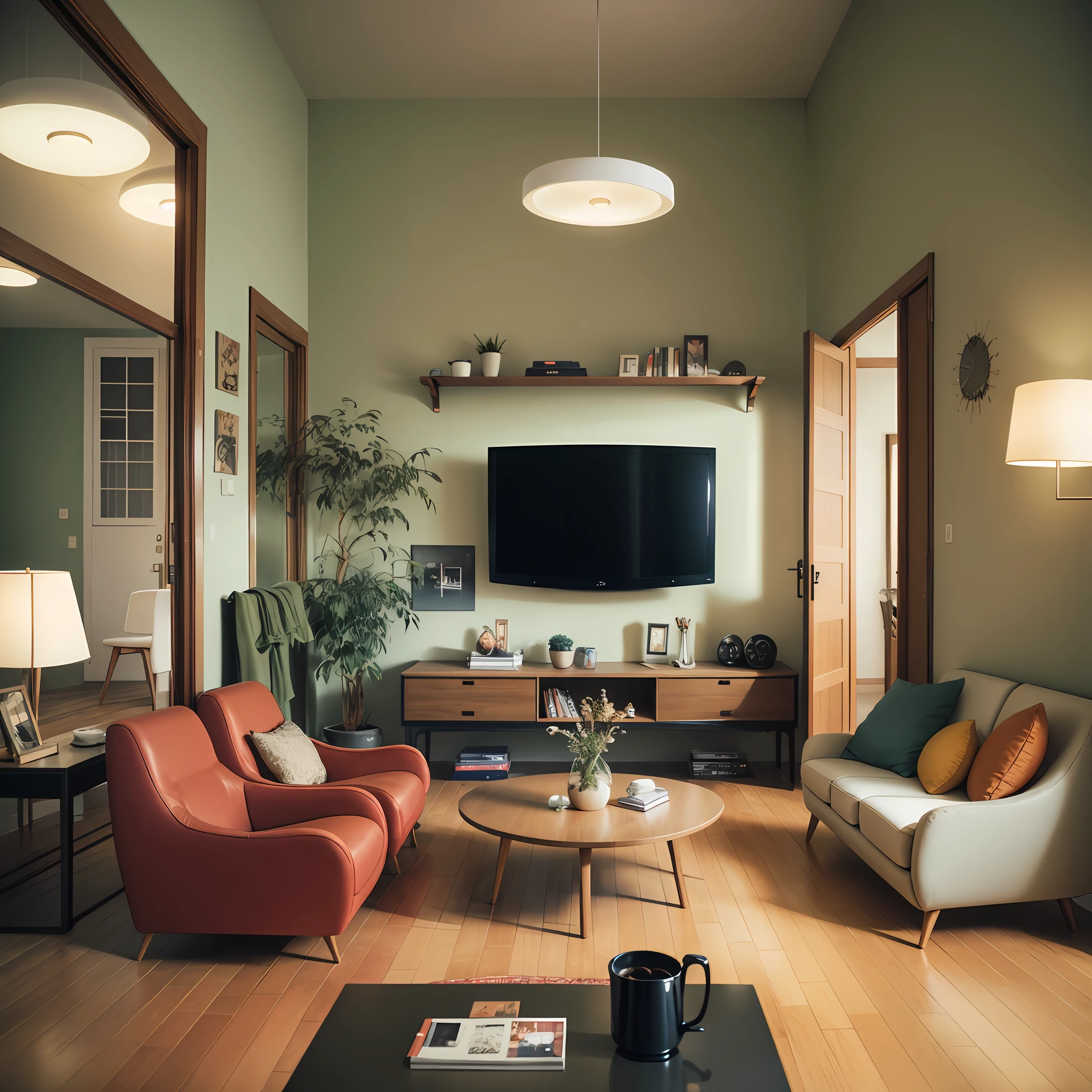 \1970RetroFuturism living room