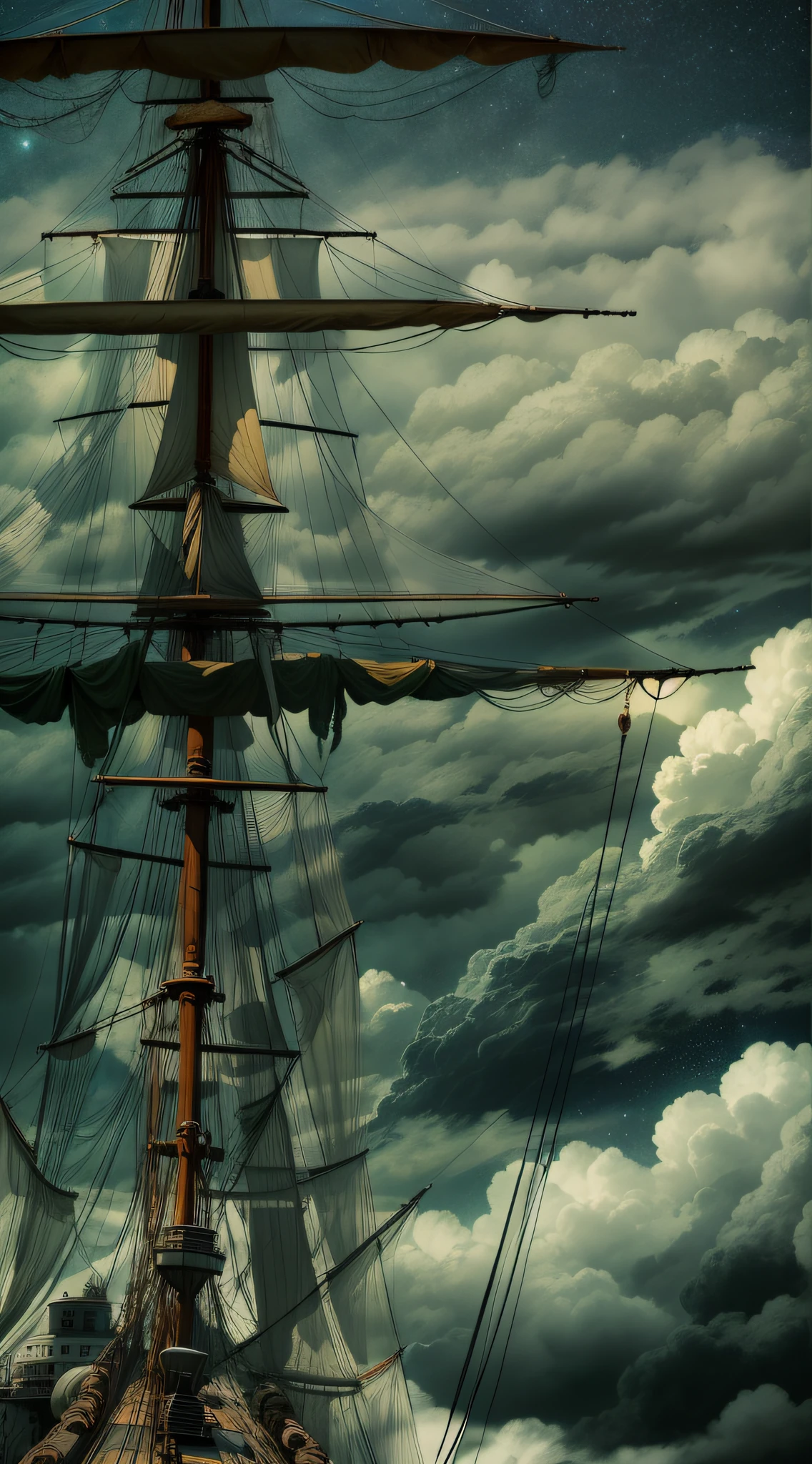 Elimine as estrelas, e adicione mais nuvens sombrias.