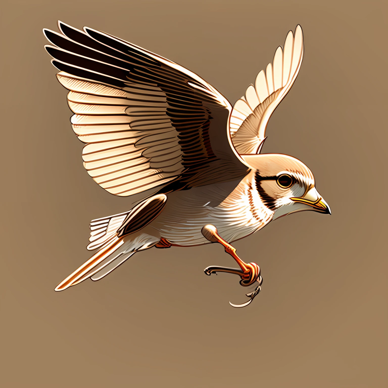 Pencil sketch style，Light brown tones, Extreme detail，Petrels，Spread your wings and fly --auto