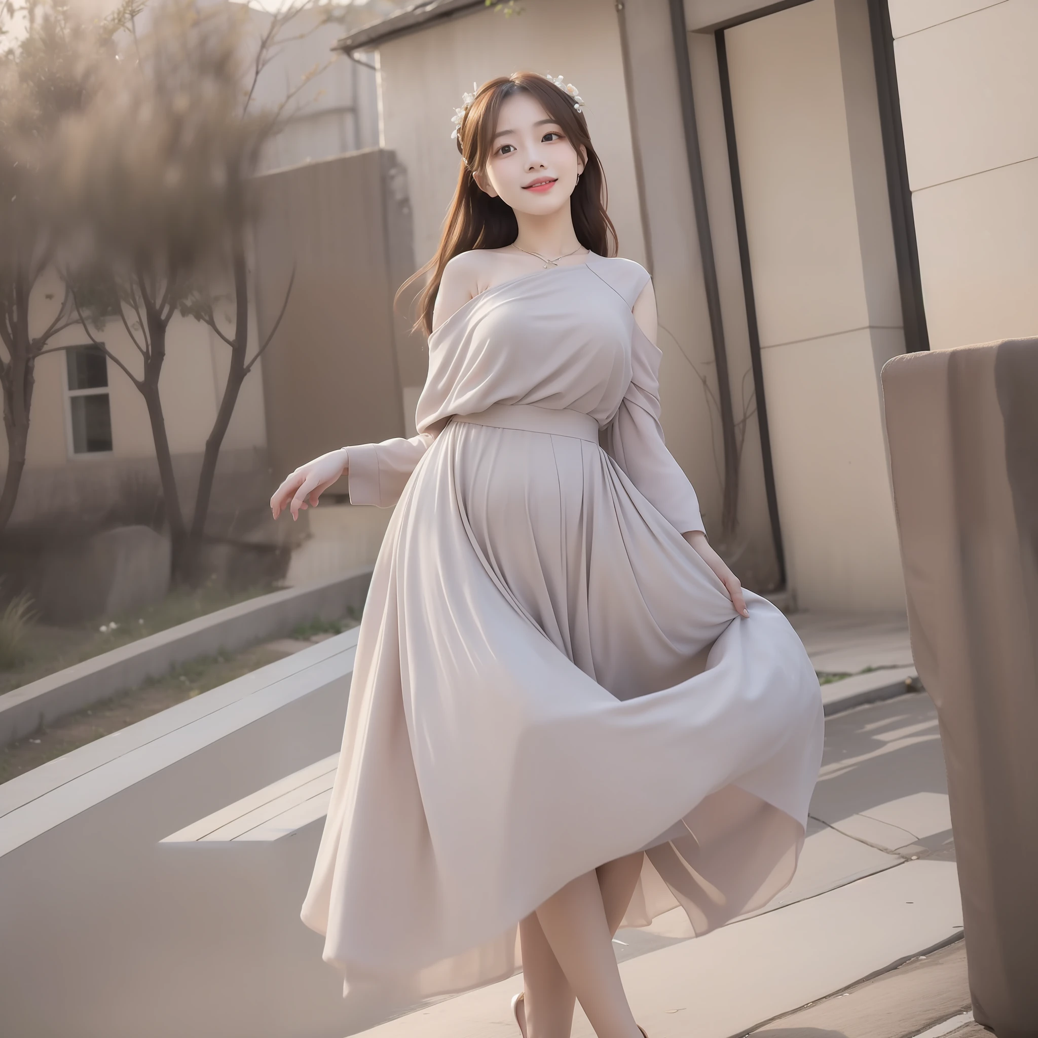 On a sunny afternoon，For the first time, I met the girl who made my heart move。Her eyes were as bright as stars，Shimmering with endless charm。Her smile was like the spring sun，Warm and sweet，It's intoxicating。Her face is angelic perfection，White skin of the，Ruddy lips，People can't help but take a second look。

Her hair fluttered gently，Like a genie in the night，Dance。Her figure is slim and elegant，Every movement is full of youthful vitality。When she walks in the sun，light breeze，It was as if the whole world was stopping for her。

Her voice is soft and pleasant，It's like heavenly sounds。Every time I hear her laughter，It all made my heart beat faster，It's like being in a fairytale world。Her kindness and innocence，This made me know that her beauty is more than just her appearance。，It is also the inner elegance and charm。

The beauty and innocence of first love，It was as if it had been that sunny afternoon，The moment I met her。Her beauty touched my heart，It became the most memorable memory of my life。