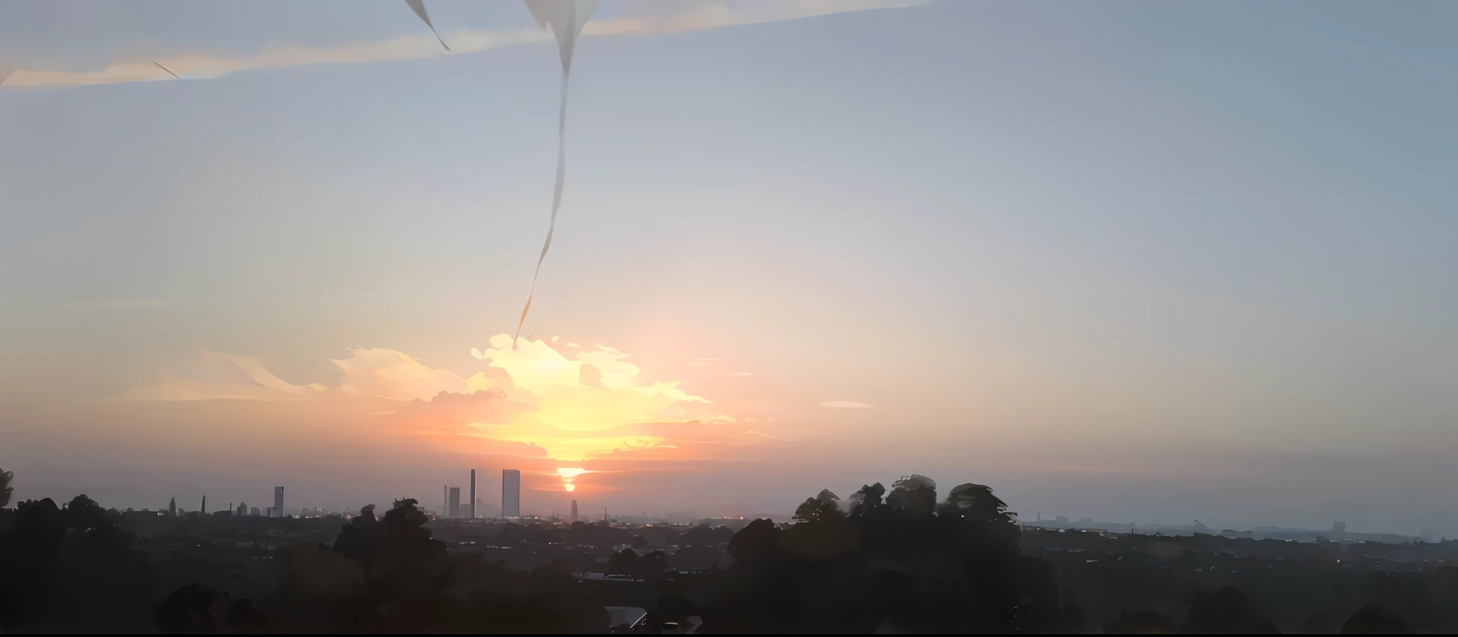 Arafis flying a kite in the sky at sunset, City sunset, the sun up on the sky is strong, Sunset in the background, Sunset in the distance, sunsettime, sun setting in the background, Sunset photo, Sunset in background, late sunset, real sunset, beautiful sunrise, skyline in the distance, Early morning sunrise, nice sunset, Sunset!!!