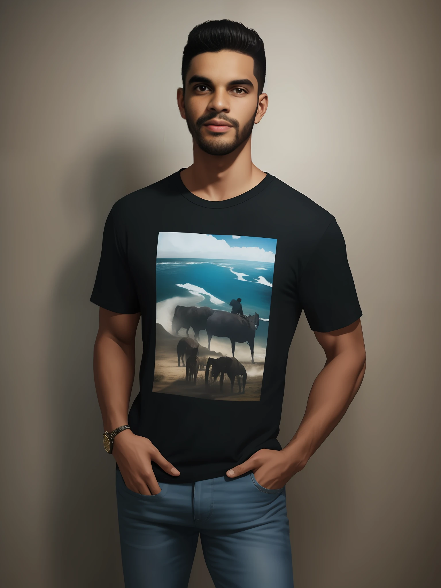 Man in black shirt and jeans posing for photo, graphic tees, tee shirt graphic, mangas curtas, camiseta preta, T-shirt preta, imagem excelente qualidade, detalhado em HD, camiseta preta, Album art, he is wearing a black t-shirt, vestindo camiseta preta, vestindo uma camiseta preta, roupas casuais, foto oficial e original, imagem frontal,
icaro carvalho, caio santos, imagem da frente, david rios ferreira, edu souza, Directed by: Nandor Soldier, Foto realista, mateus, Henry Alvim Correa, (35 anos), arte digital, Carmelo Blandino, 6k resolution, arte digital