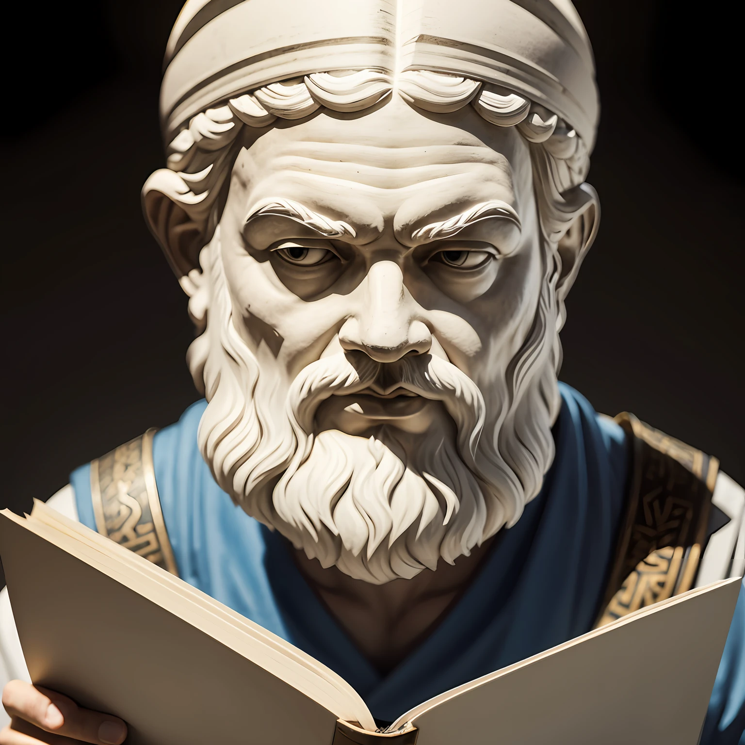 philosopher Socrates of ancient Greece, escrevendo um livro (ultra realismo) --auto