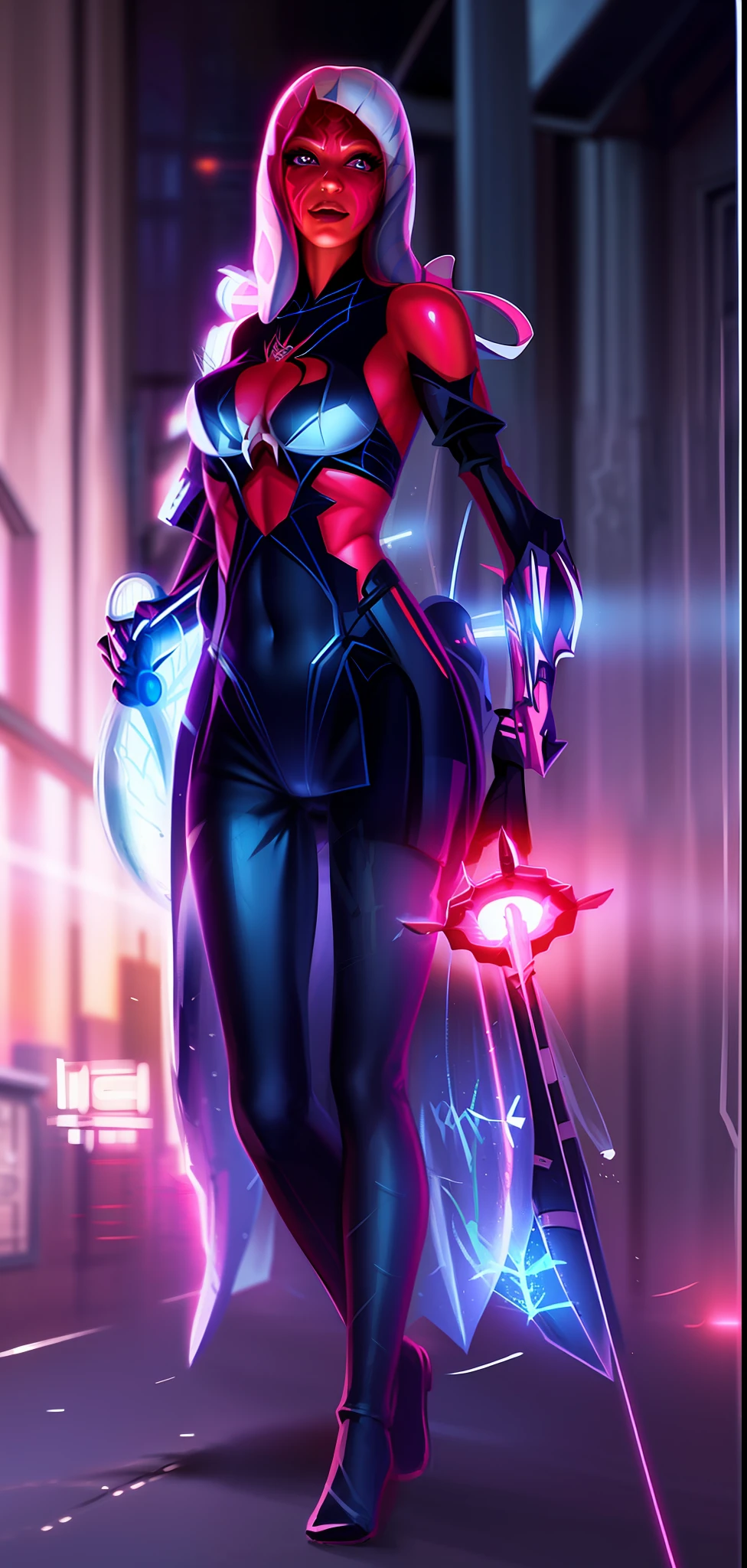 Spider - Man becomes Spider - Verse - Screenshot, SpiderGwen, spider - gwen, SpiderGwen, into the spider verse, into the spiderverse, Gwen Stacy, Spider - poetry art style, spiderverse, ( ( spiderwoman ) ), this character has cryokinesis, spiderwoman!!!!!, spiderwoman!!, Villain pose, spidewoman, badass posture --auto