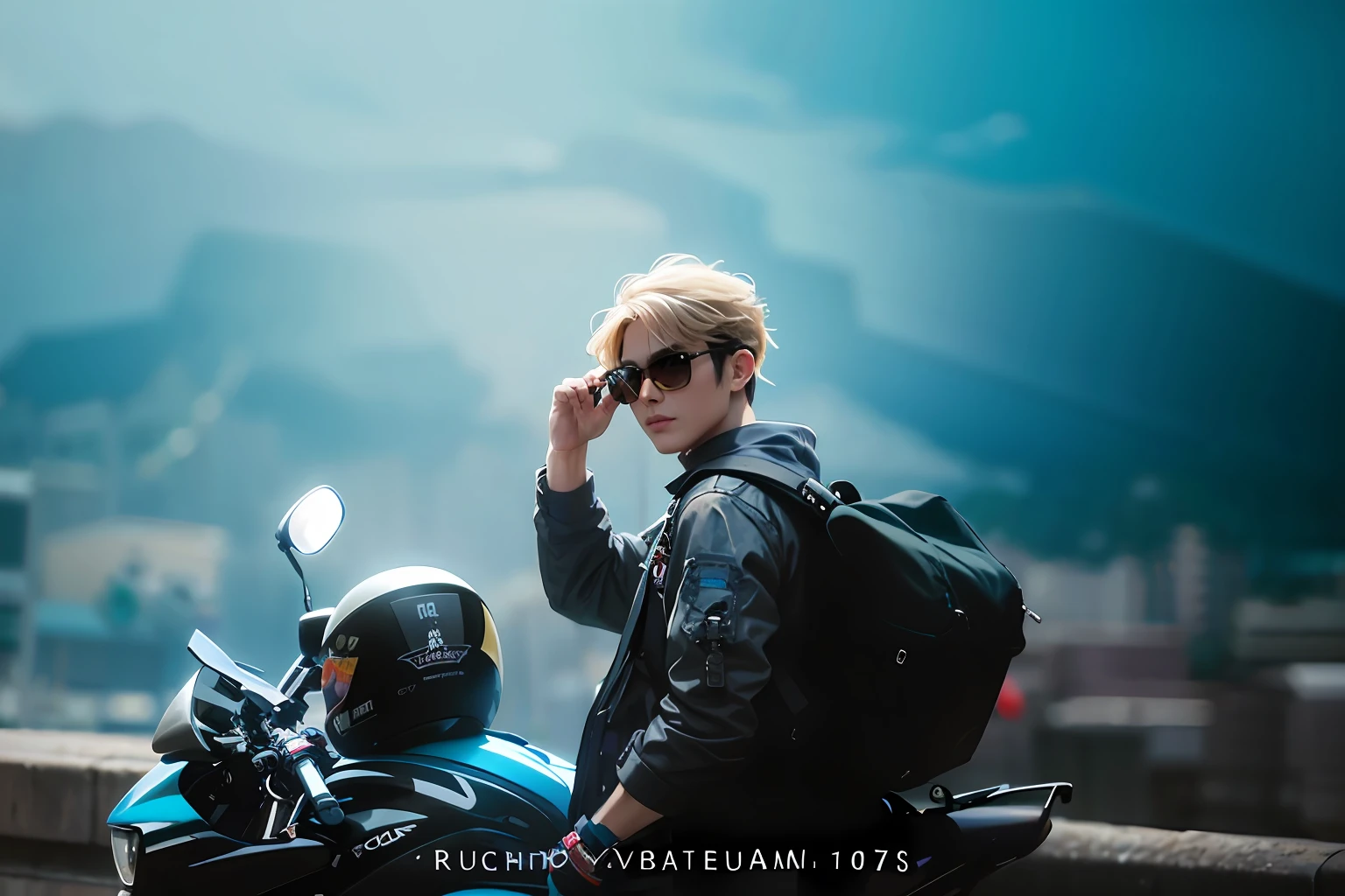 The chin line is clear,Sunglasses are pure black,Capture the moment,Handsome,Best Picture Quality。
