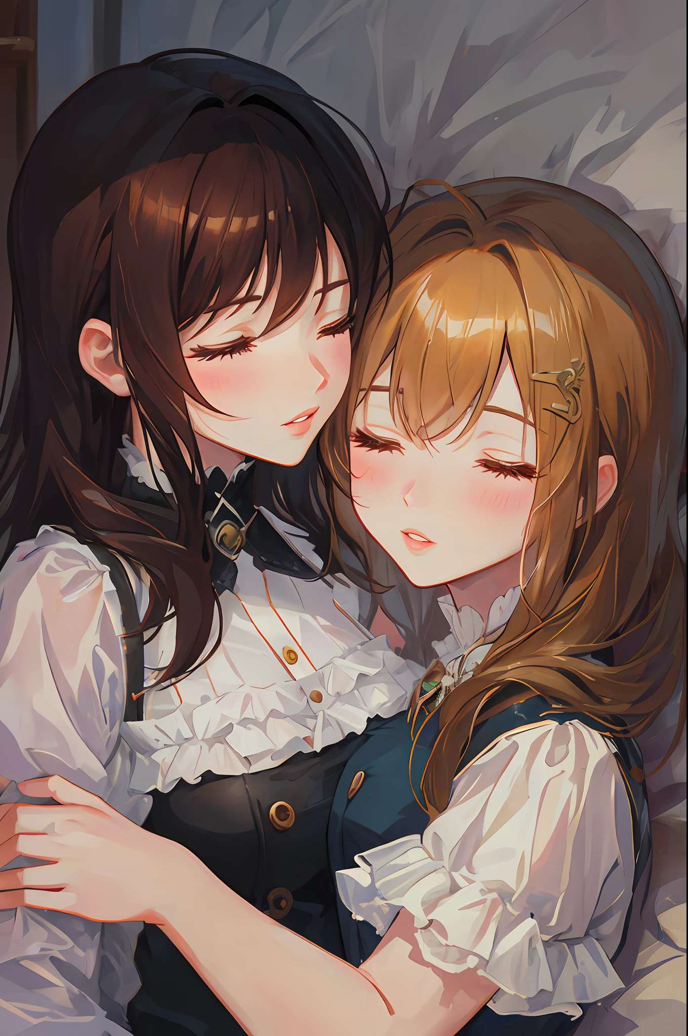 母亲节早餐在床上与花卉餐巾艺术填色页（免费PDF\u0026PNG 可打印）, image size:1360x2048