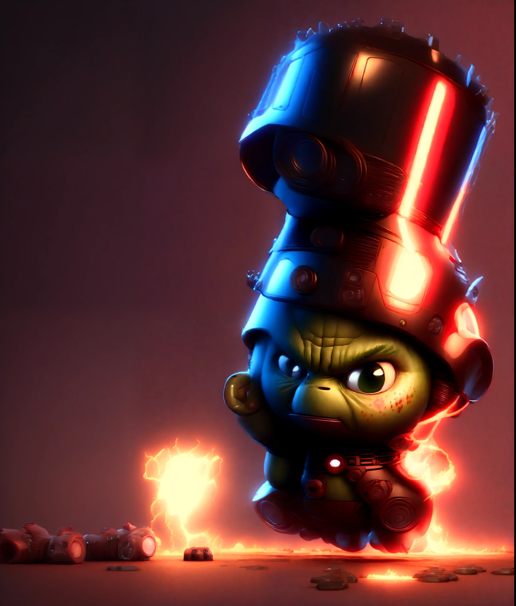 cinematic shot of realistic cute hulk , surounded by fire, seamless, epic, cinematic, intricate detail, award winning, great lighting, shading, high quality, detailed