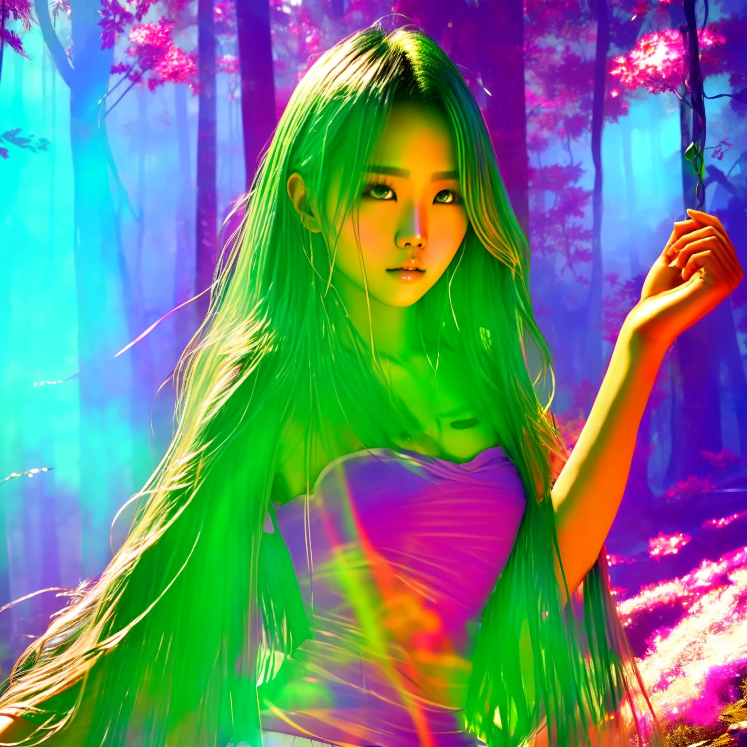 A beautiful close-up((adventurer)),jungles,oases,giant and wet trees, young cute wan asian face, Choi Hyun-hwa, jaeyeon nam, cute korean actress, young wan angel, she is about , ulzzangs, xintong chen,Big-breasted girl,pantyless,No underwear。close-up of a woman with white hair and white mask,Belle peinture de personnage,Guviz,Guviz-style artwork,white-haired god,Yang J,Epic and beautiful character art,Stunning character art,FAN Qi,Wu Zhun Shifan,Guvitz at the Pixiv Art Station