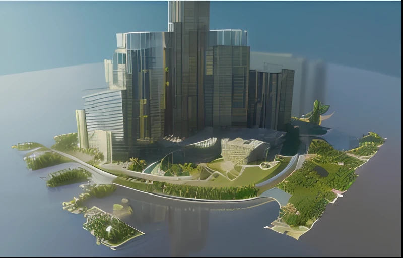a close up of a city with a lot of tall buildings, screengrab, detailed screenshot, Residential houses, mixed development, ( Ultra photo realsisim, iso-distance view!!!!, [ [ Hyperrealistic ] ], City, full - view, ultra - detailed!!!, Atlantis City, magnificent design, Beautiful image, Exquisite rendering, concept image, artistic pose, mantra rendering,Institute for the Environment for Human Development,PBR,glass buildings，diffused reflections，C4D，bright weather，A high resolution，4K