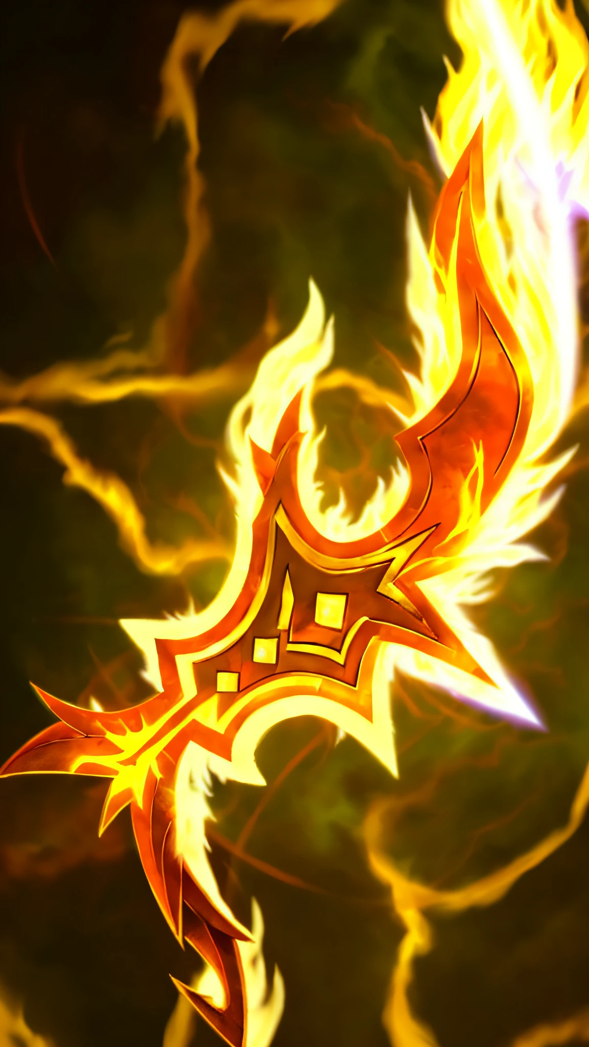 Pokemon fire Pokemon wallpaper, lightning mage spell icon, Flaming Sword, godsent, draconic staff, orange spike aura in motion, flame conjuring armored, world of warcraft spell icon, glowing draconic staff, The sword, fire powers fire swirling, fire staff, Avatar image, war blade weapon, epic legends game icon, Protoss, flame conjuring，8K，high qulity，high detal，tmasterpiece，hyper HD，The is very detailed