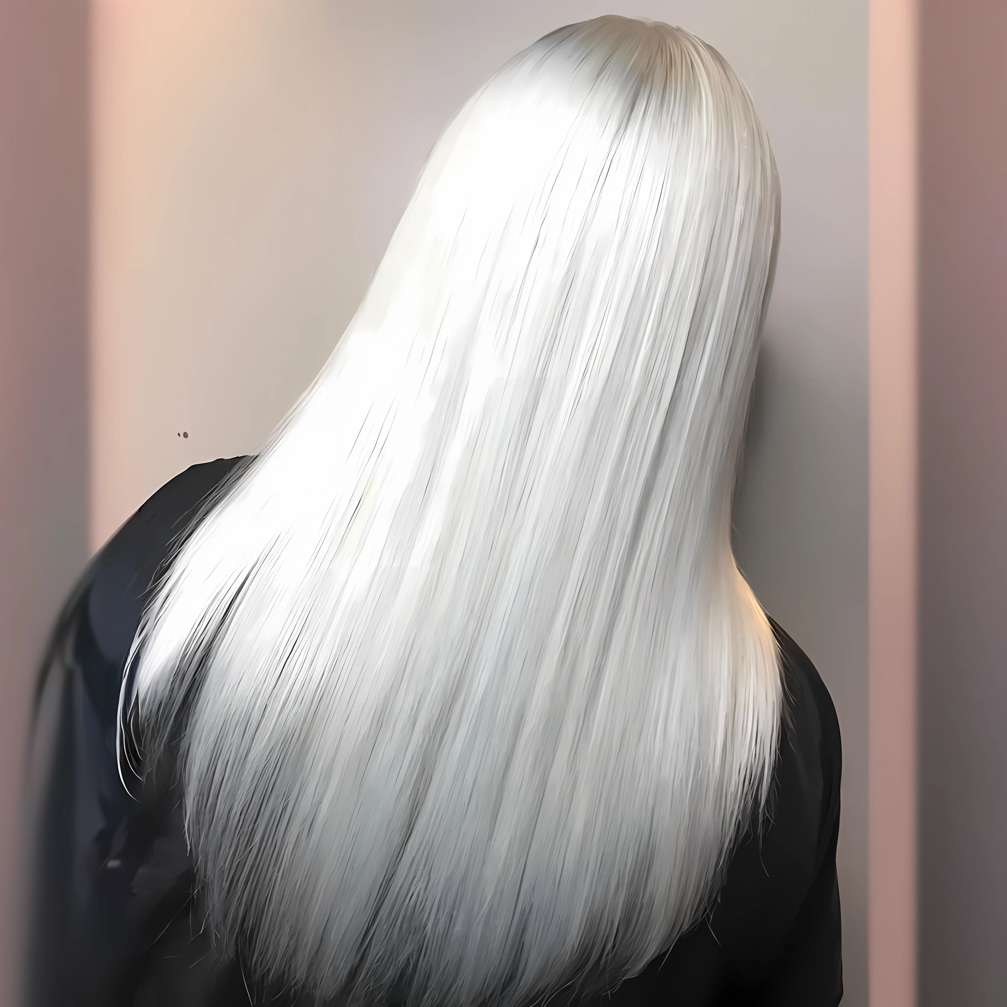 a woman with long white hair is sitting down and looking at the camera, bright white hair, long length slick white hair, detailed white long hair, white hair color, long flowing white hair, flowing white hair, long platinum hair, intense white hair, very long snow colored hair, with long white hair, with white long hair, platinum hair, white straight hair