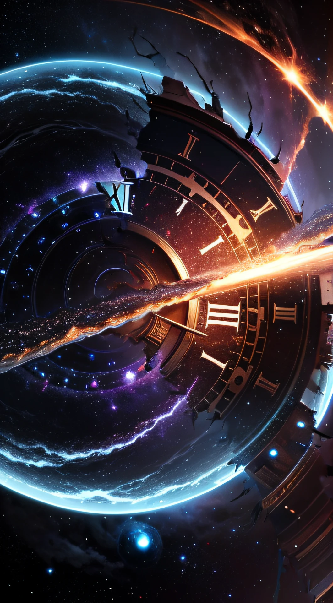 A clock in the depths of time and space
