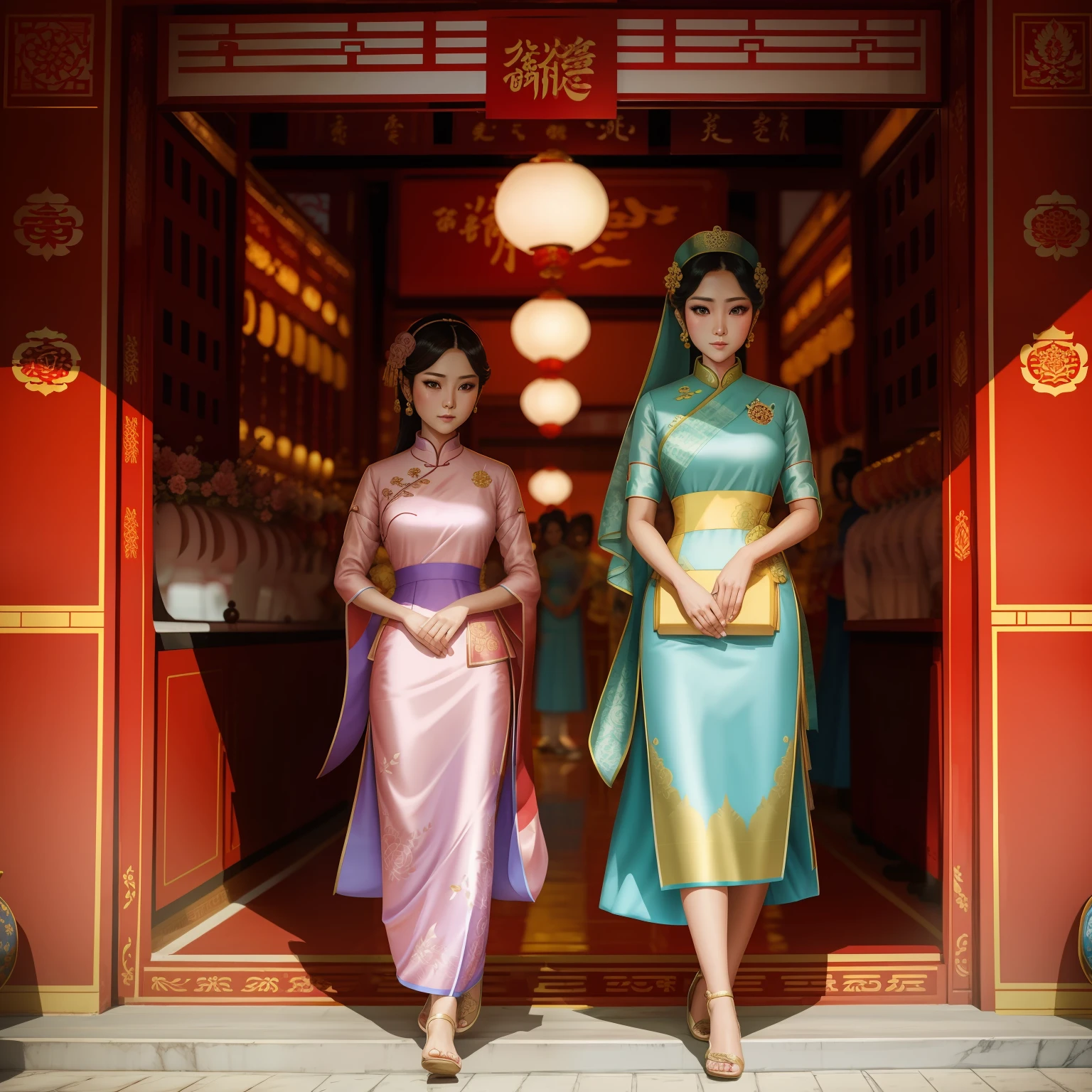 Royal sister，on cheongsam --auto