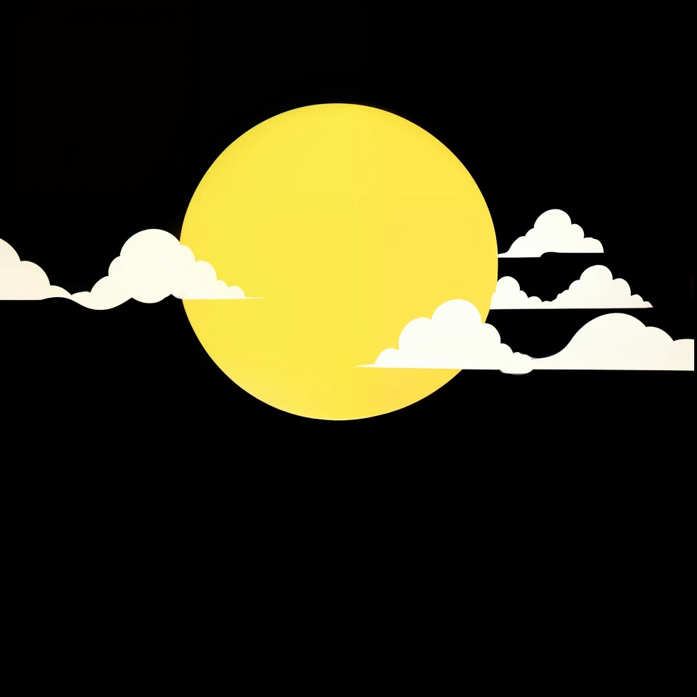 Black background moon clouds --auto