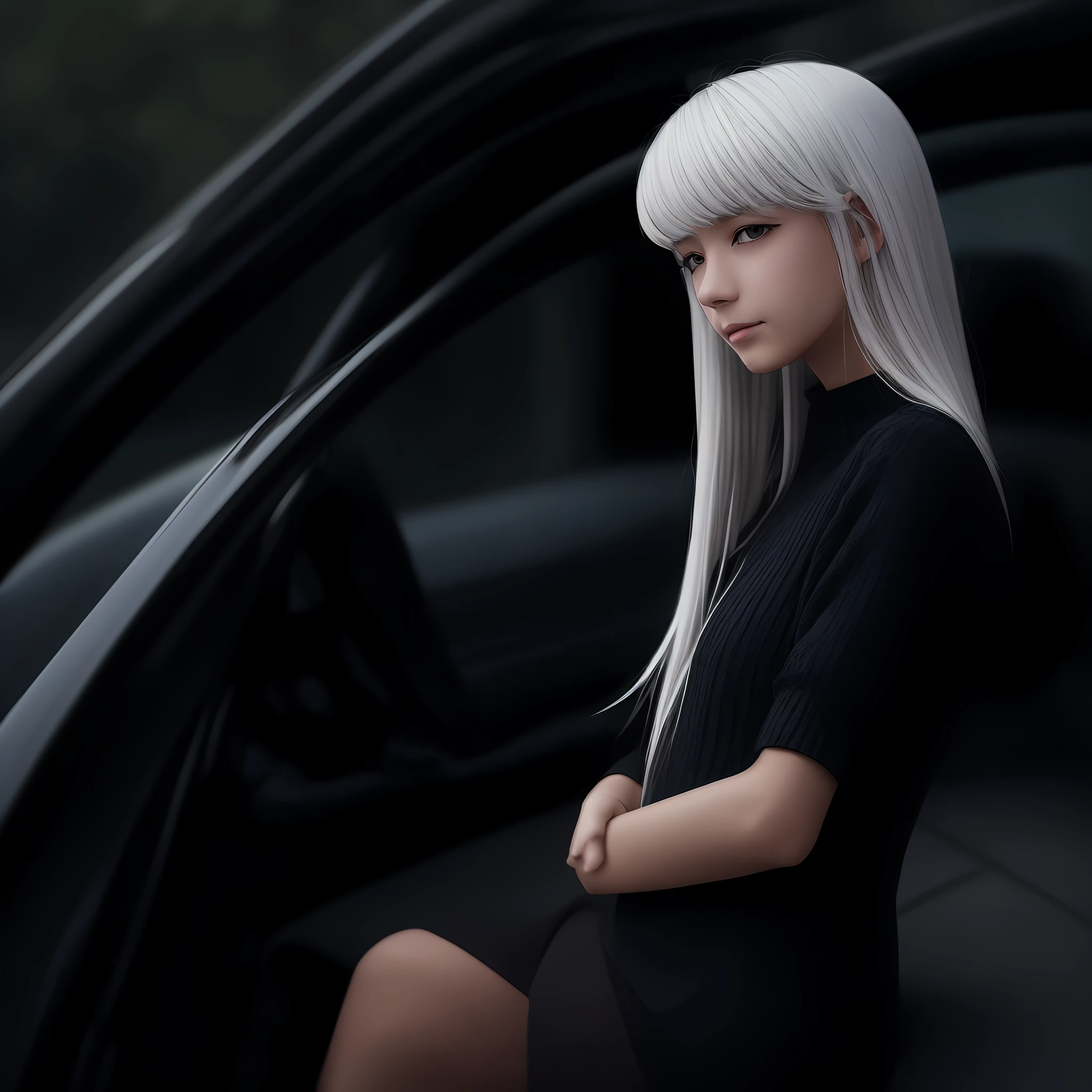White-haired girl --auto