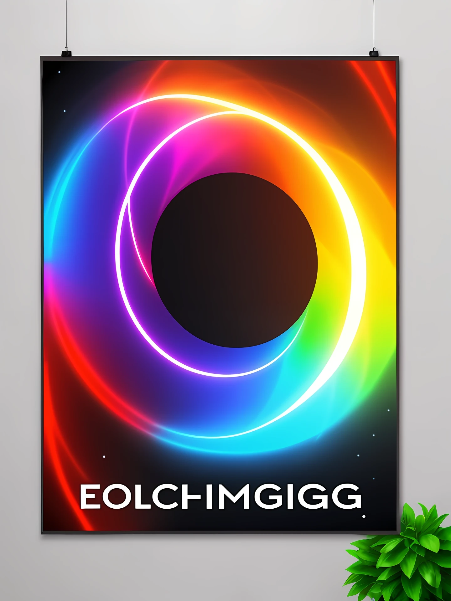 Technologie，electrons，Magnetic ring，promotional poster