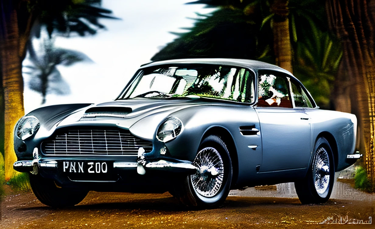 um close up de um carro prata estacionado em uma estrada, Aston Martin vintage, Aston Martin, classic cars, looking regal and classic, classic car, classic bond iconic shot, Foto de perfil frontal, Vindima - W 1 0 2 4, pristine and clean, 1959, 1957, 1966, 1 9 6 6, 1963, James Bond, filme 007, Aston Martin, realismo