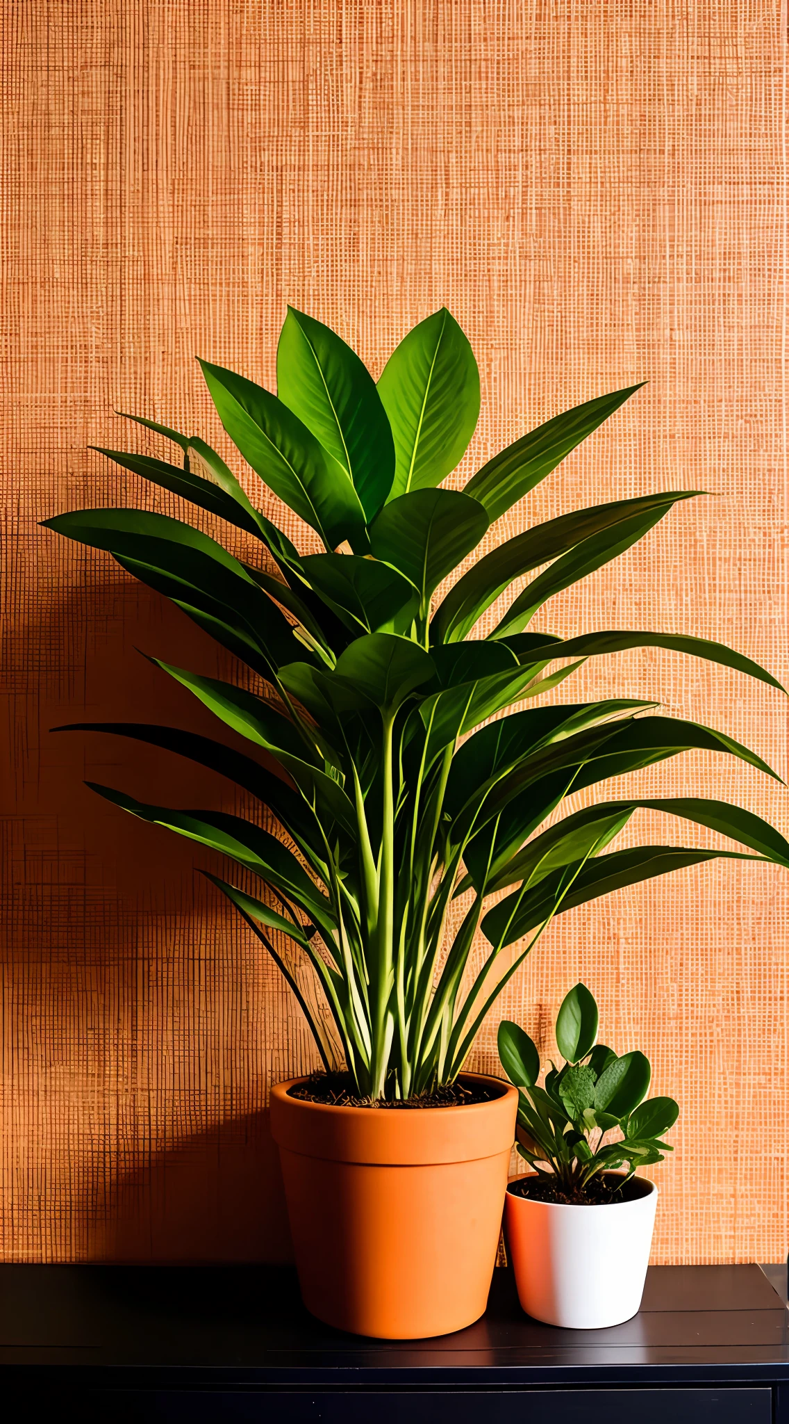 Surrounded by straw and small plants, Orange style, the wallpaper, Animated GIFs, matte photos, applecore, Terracotta Warriors --Style Original --V 5.1