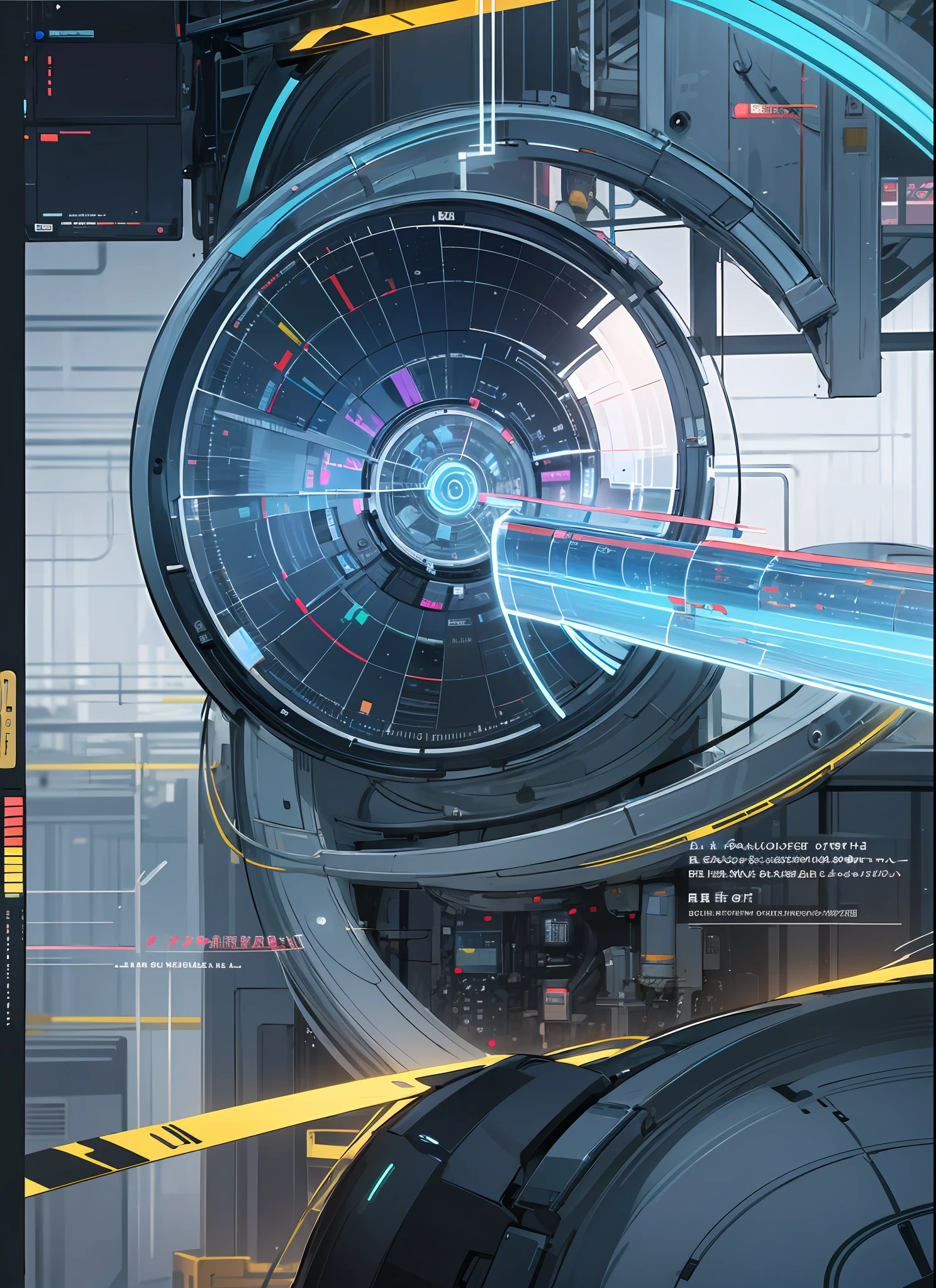 Color photo of: a futuristic factory with AI-led decision-making and human collaboration, working together to explore the truth of the universe --auto --s2