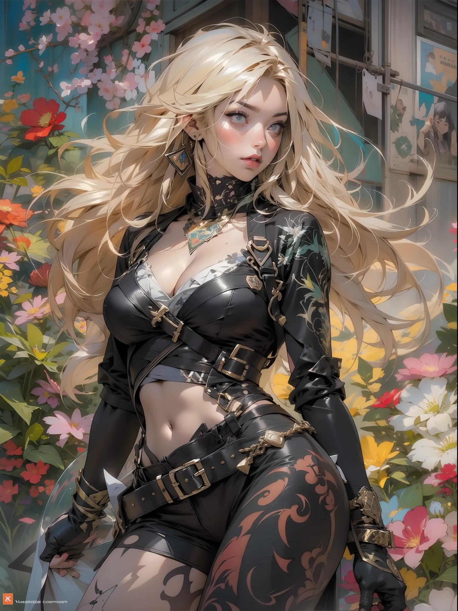 Toh-Yasu ART ILLUSTRATION AETHER GAUZE> ashley alexiss dressed in black electrical tape,central face, dressed in black electrical tape, anime ::jason fabok and yoji shinkawa style ::2.0 comix illustration style, tatoon style , comic book style , beautiful woman with long hair ultra detailed, (beautiful and clear background:1.2), , fantastic paintings , graffit style, flowers, olhos altamente detalhados , a t-shirt or dressed in a white blouse underneath, position, and bracelets, with long black hair , stained glass colored, out, vibrant, alphonse mucha style, fantastic paintings by joe madureira , high quality, --ar 3:4 --upbeta --test --creative --upbeta --upbeta --upbeta --upbeta , photo, sticker banksy art, kelly brook beautiful woman with long hair , freedom, soul, digital illustration, comic style, perfect anatomy, centered, approaching perfection, dynamic, highly detailed, watercolor painting, artstation, concept art, smooth, sharp focus, illustration, art by carne griffiths and wadim kashin, big breast, alone anime girl with a medium lenght pose and cute clothes, short pastel blonde hair , heterochromia, perfect anatomy, centered, approaching perfection, dynamic, highly detailed, character sheet, artstation, concept art, smooth, sharp focus, illustration, art by kim jung gi, , artgerm, carne griffiths and wadim kashin , sasha yakovleva, loish, jeremy mann, full body shot, character sheet, lightningwave, beautiful anime watercolor painting , paint dripping by tim okamura, victor nizovtsev, greg rutkowski, noah bradley. trending on artstation, 8k, masterpiece, graffiti paint, fine detail, full of color, intricate detail, golden ratio illustration, monochromatic green background, masterpiece, best quality, high quality, highres, best quality, high resolution fix, bright amazing lighting, detail enhancement, photo, sticker art, kelly brook beautiful woman with long blonde h