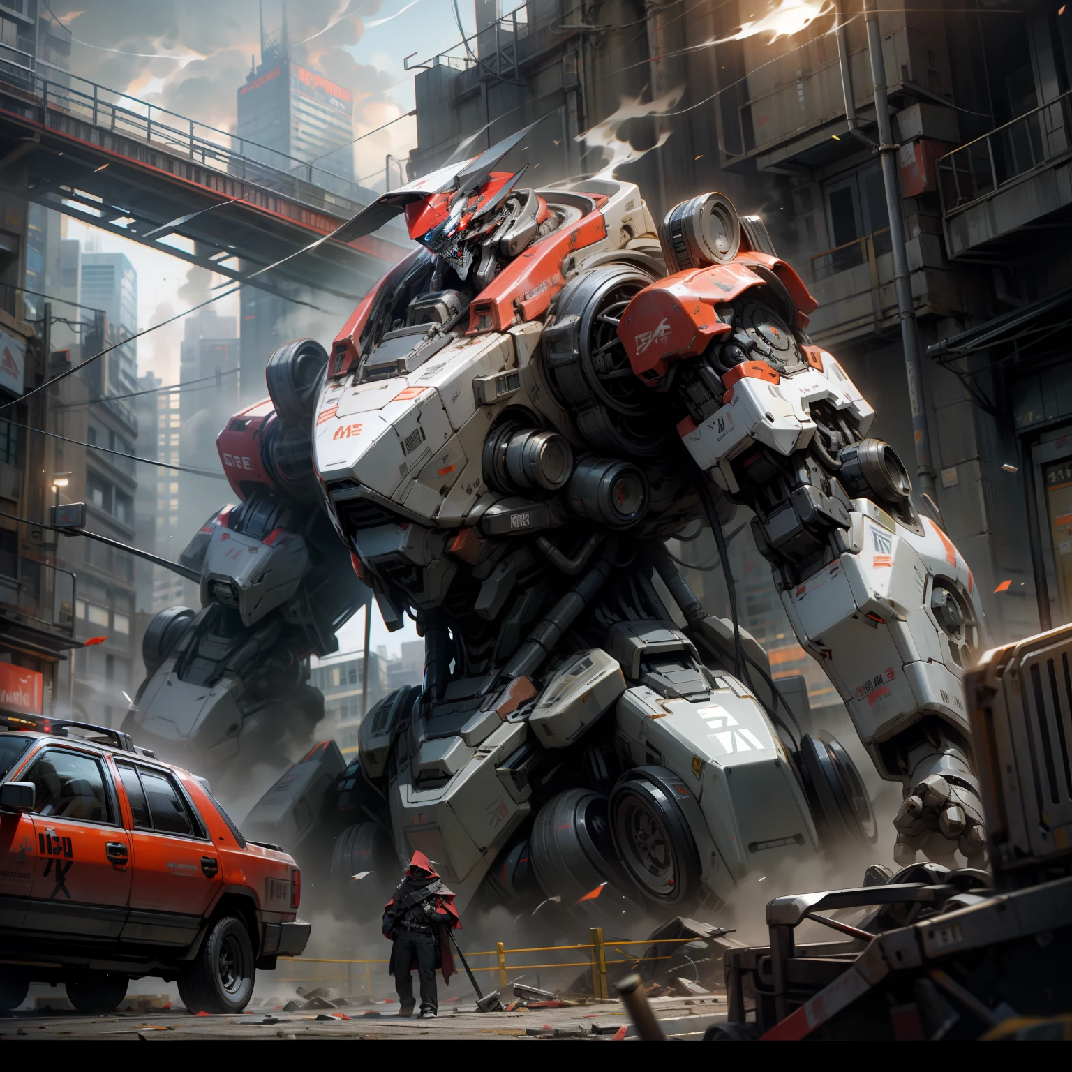 robots, rebellion, killing, city, fire, smoke, chaos, fear, death, hope --auto