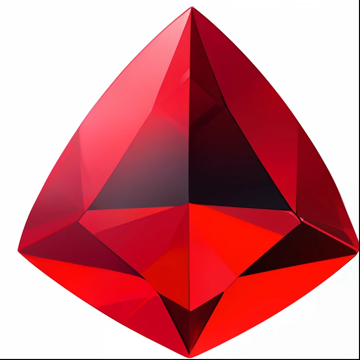 Red diamond-shaped gemstones，bright，shine，pictogram，red colour，Oblique forty-five degrees，gameicon，Magical style，white backgrounid，icon，pure