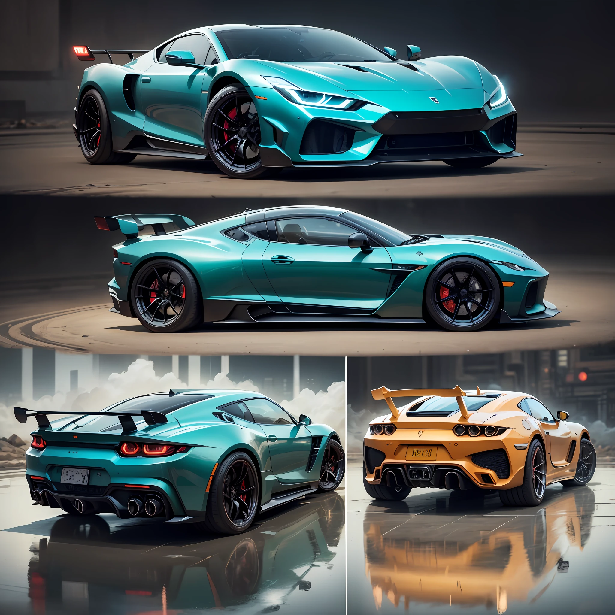 locomotive，sports cars，heavy metal，cyber punk style，sci-fy，Highest image quality --auto