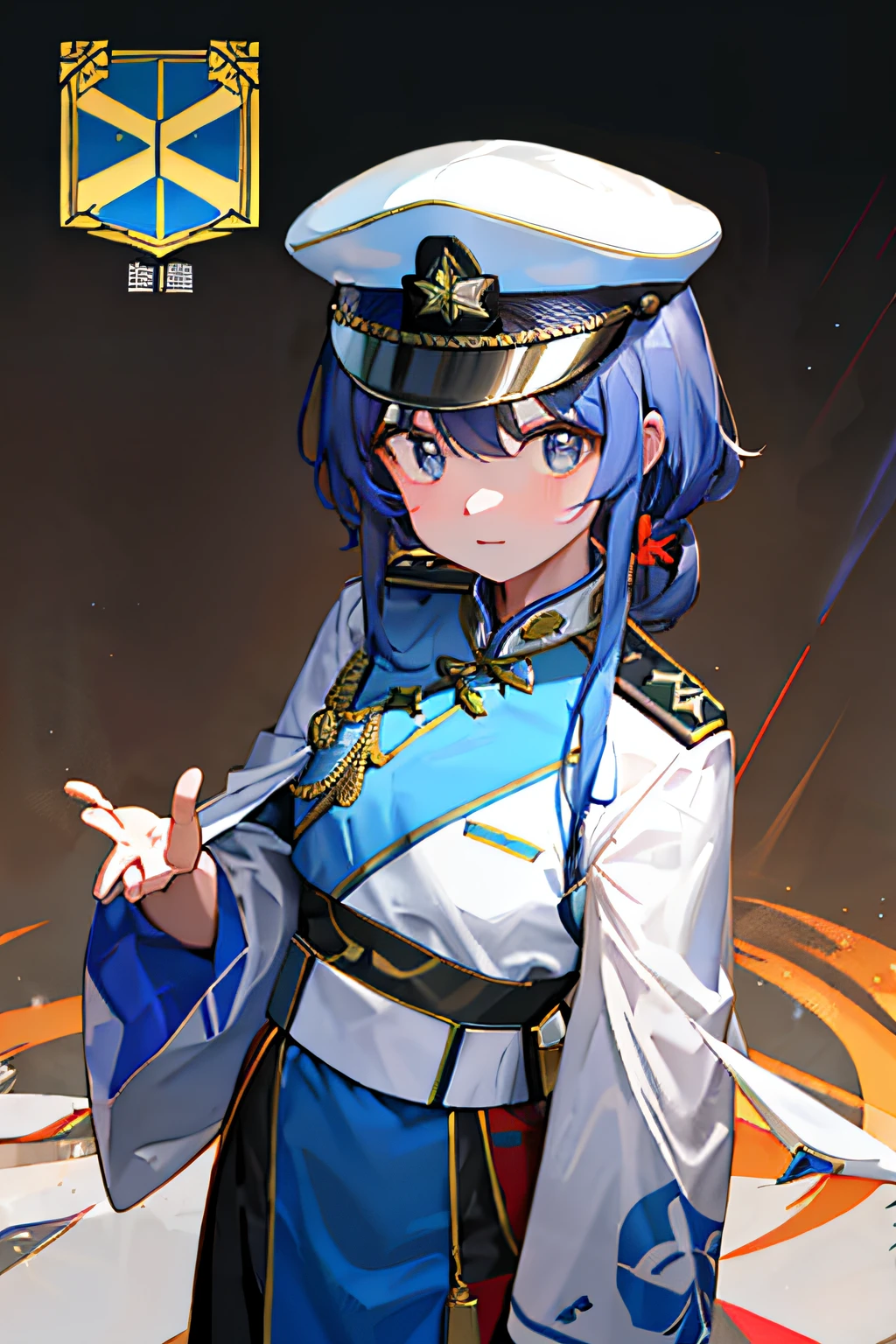 16K,Chinese Air Force,ember,Air Force dress of the style of 2021,Two bars and one star on the shoulder,Central Military Commission badge on the chest,Stand on a high platform,The sun shines on the face,The Bayi badge on the military cap sparkles,The gaze is injected ahead,Very handsome。